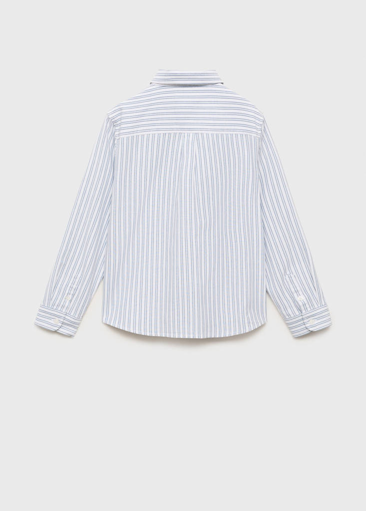 Striped Oxford shirt — Indigo Blue