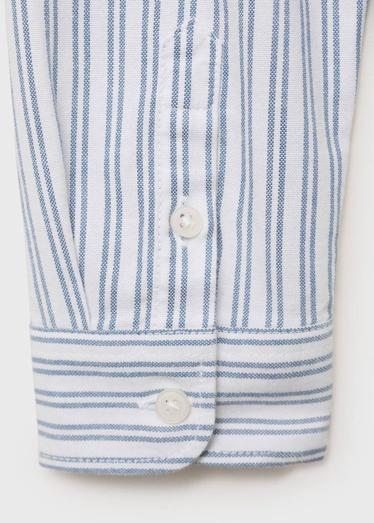 Striped Oxford shirt — Indigo Blue