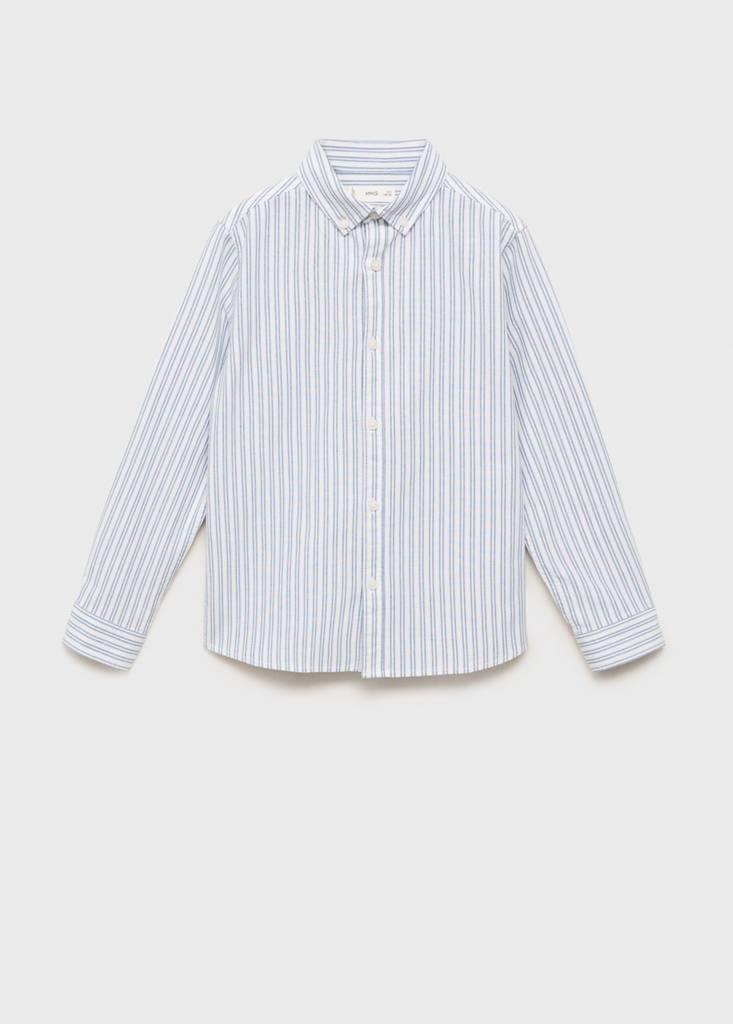Striped Oxford shirt — Indigo Blue