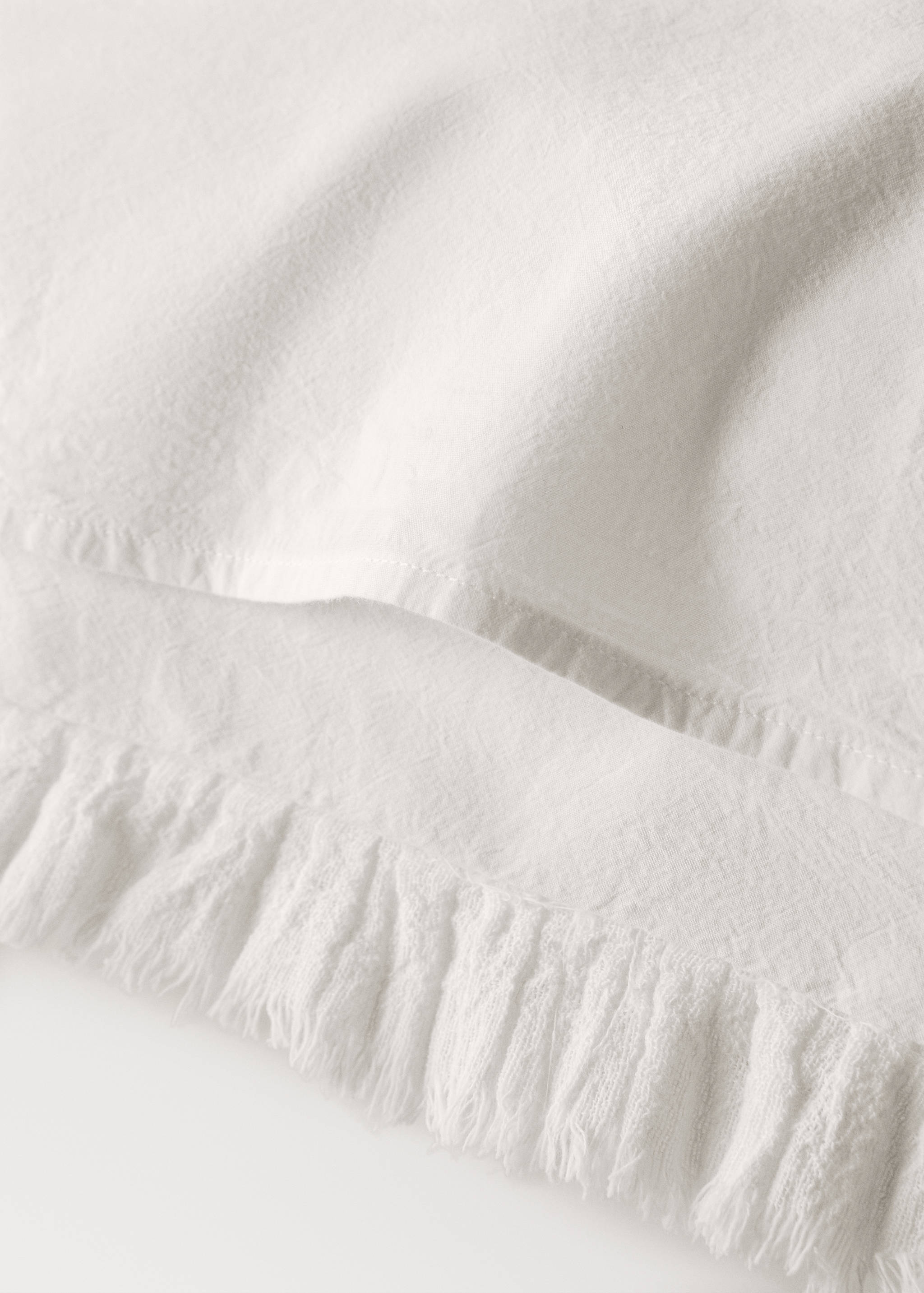 Deux taies d'oreiller percale de coton volants gaze 60x60 cm - Détail de l'article 3