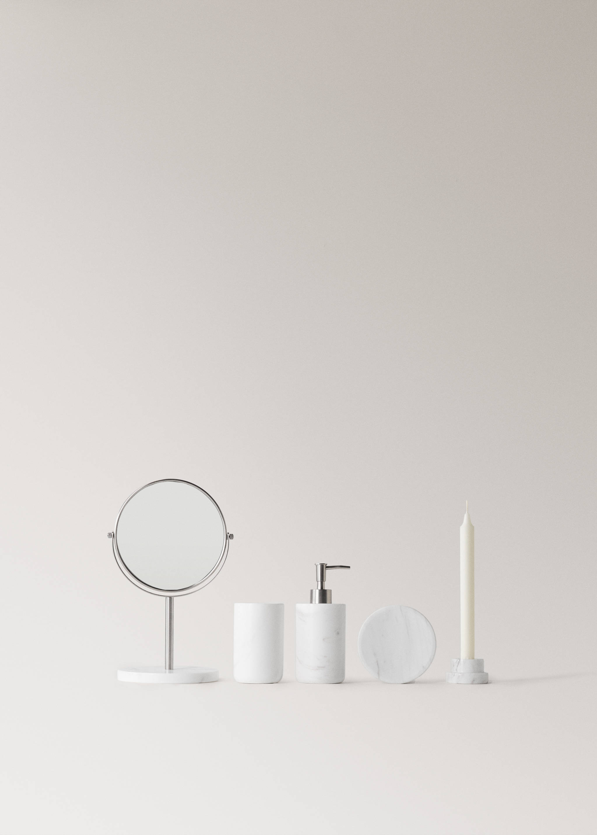 Bougeoir réversible en marbre bas - Détail de l'article 3