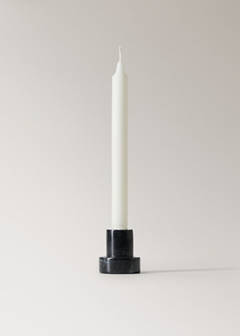 Reversible marble low candleholder — Grey 2