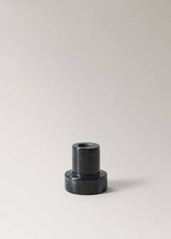 Reversible marble low candleholder — Grey 5