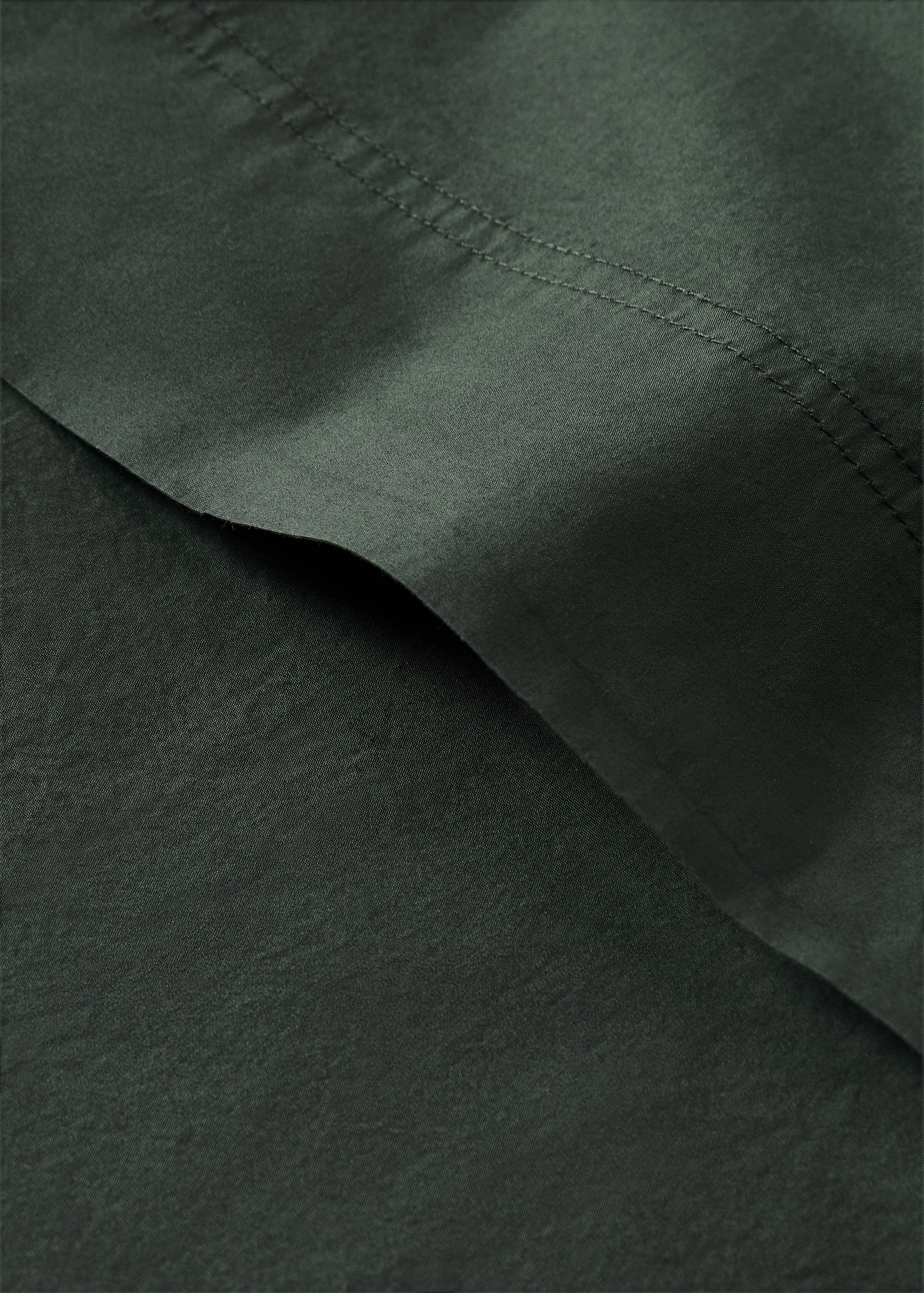 Cotton poplin double-stitched top sheet for 90 cm bed - Details of the article 1