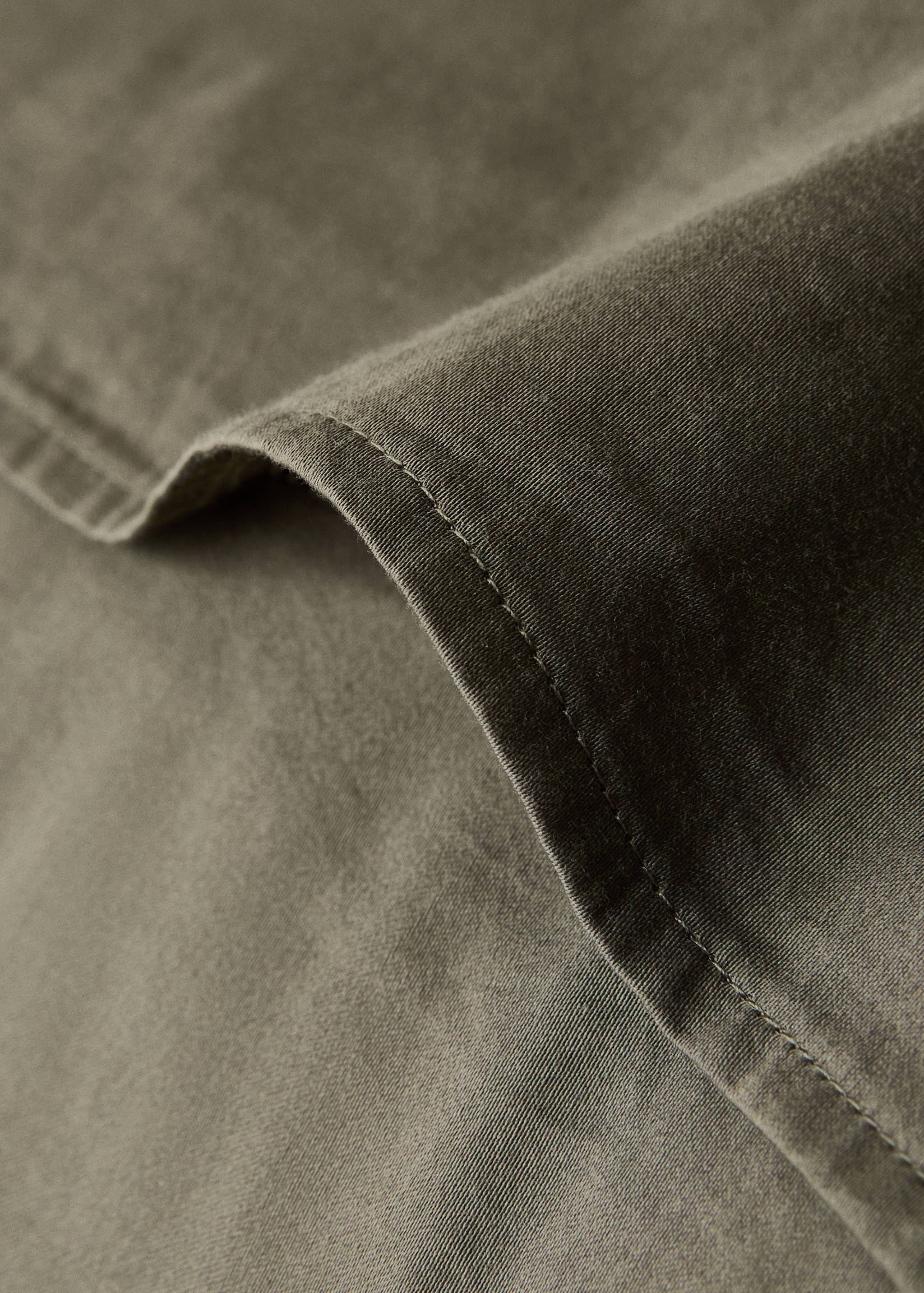 Twee kussenslopen van gewassen katoensatijn met dubbele stiksels 60x60 cm - Detail van het artikel 3