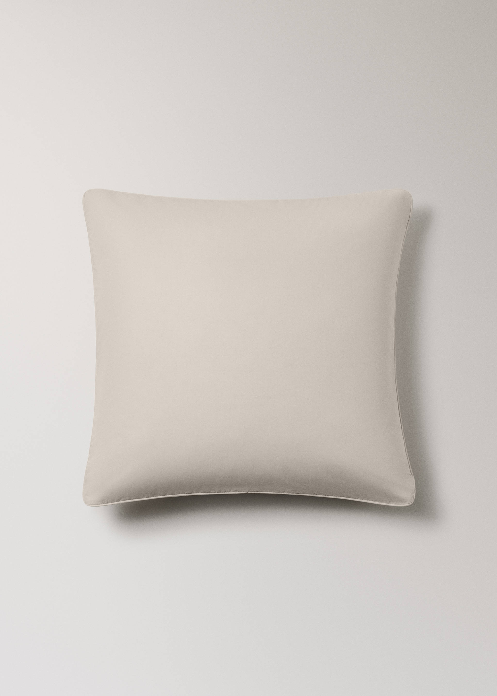 Two 500-thread count cotton percale pillowcases with rounded piping detail 60x60 cm - Article without model