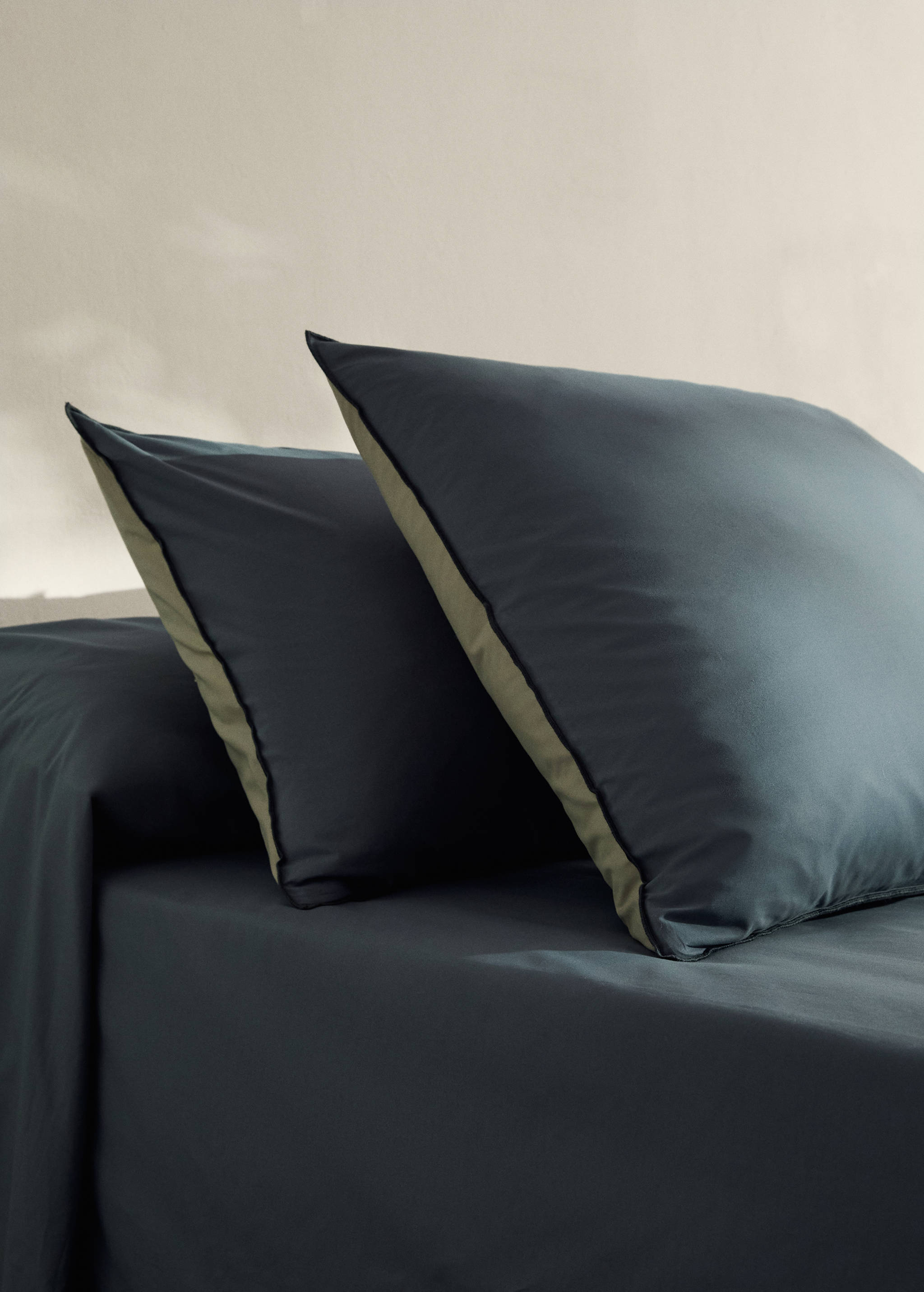 Funda almohada algodón percal overlock 45x110 cm - Plano general