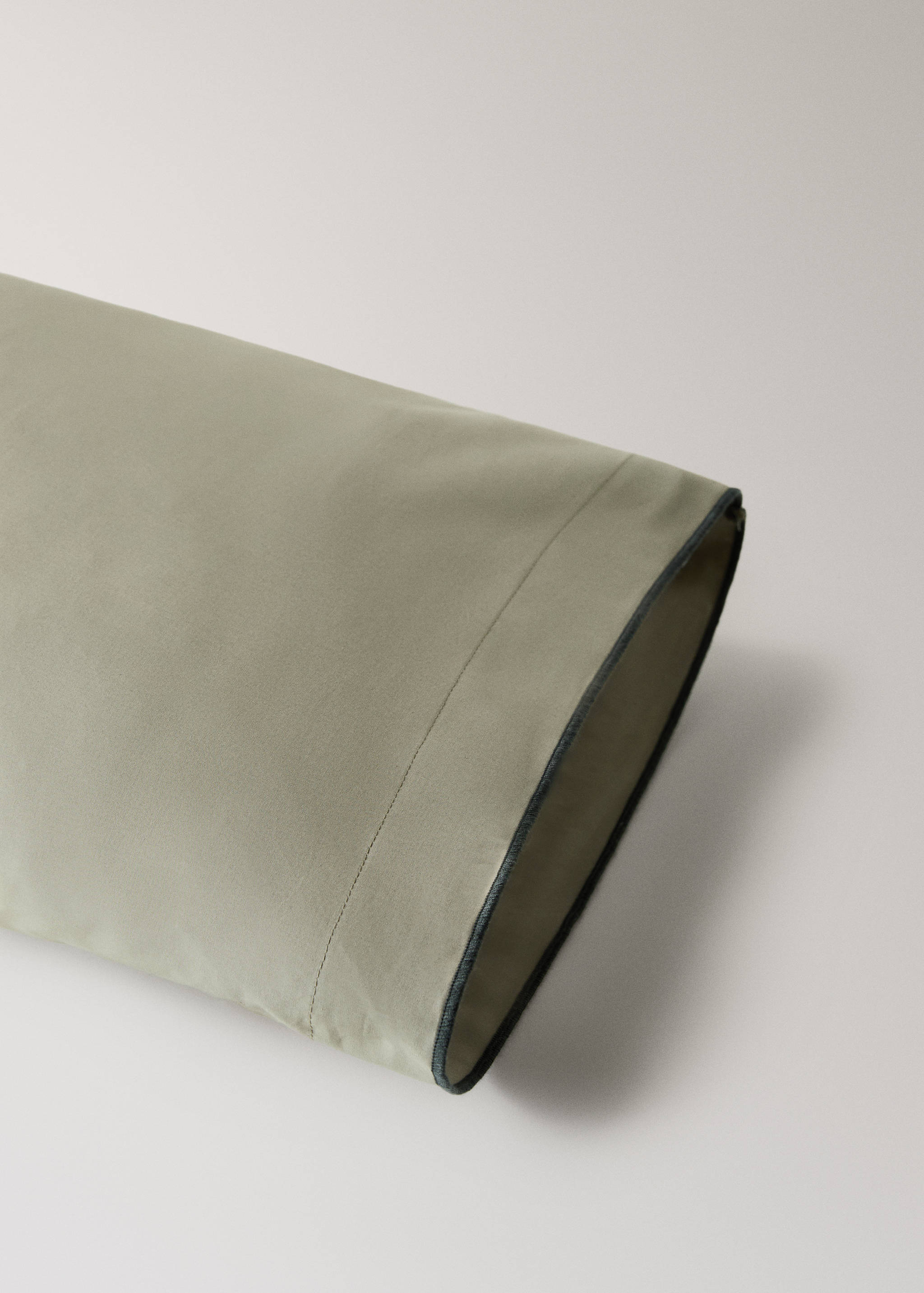 Funda almohada algodón percal overlock 45x110 cm - Detalle del artículo 1