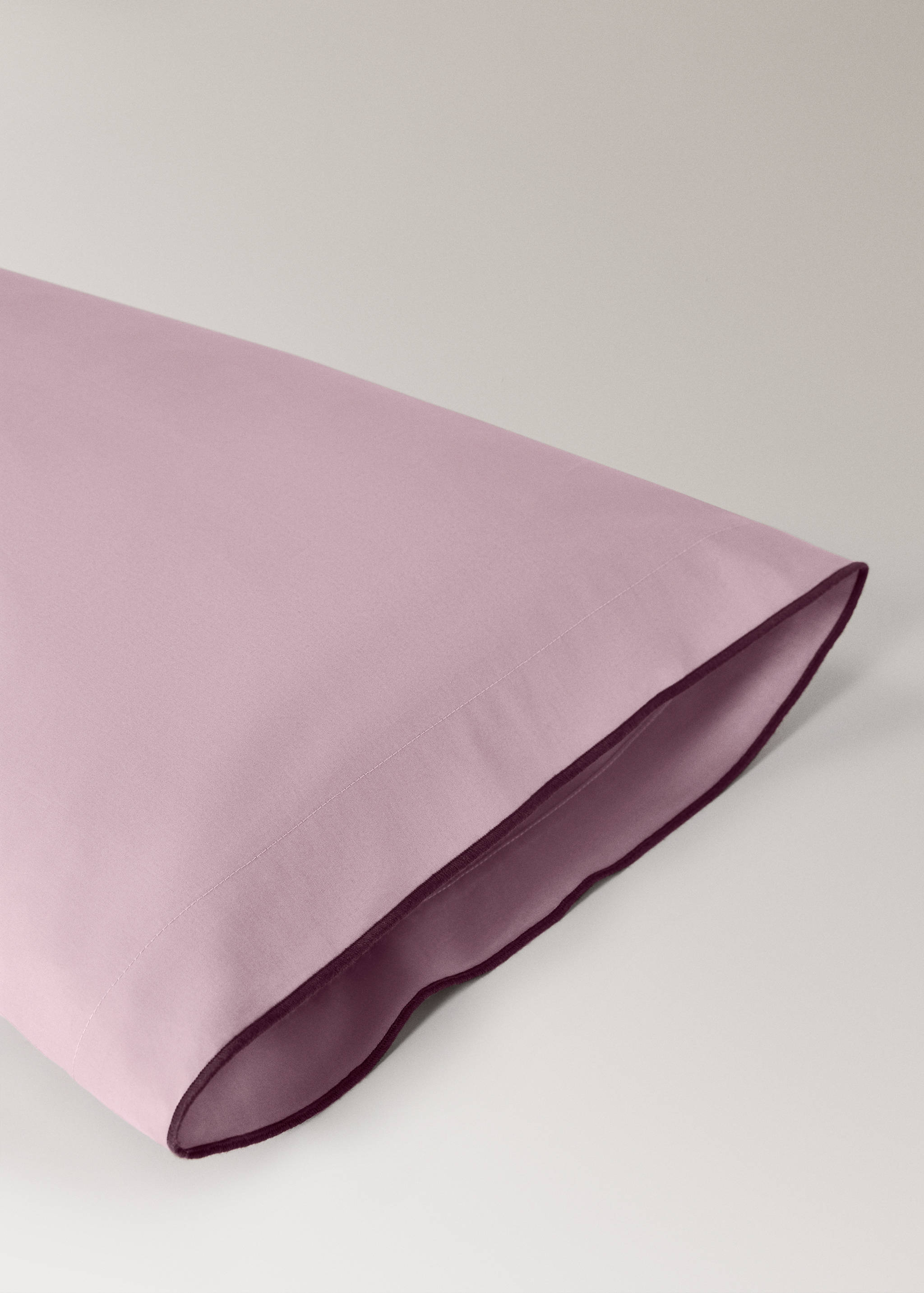 Funda almohada algodón percal overlock 45x110 cm - Detalle del artículo 1