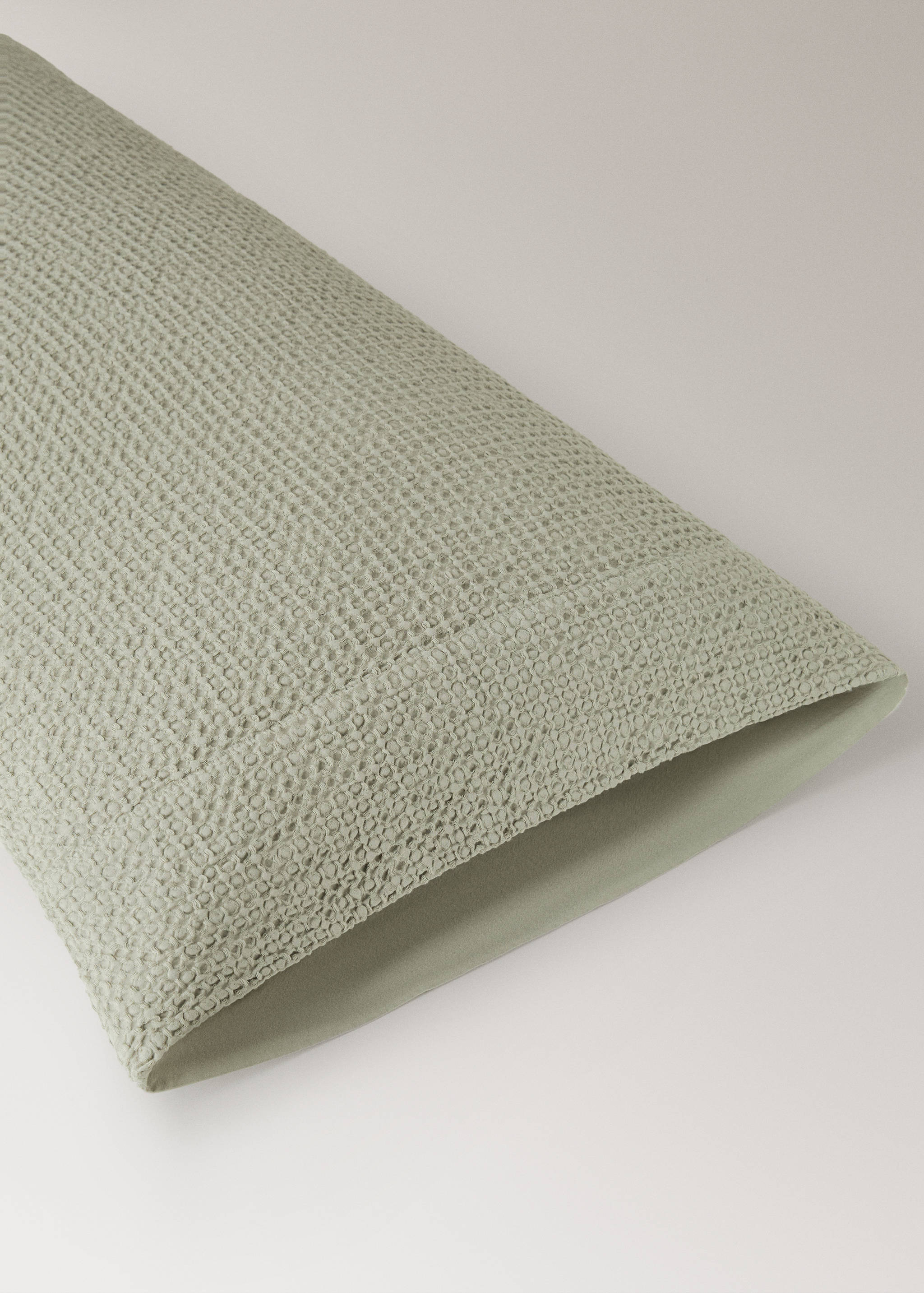 Μαξιλαροθήκη από βαμβακερό περκάλι waffle 45x110 εκ - Λεπτομέρεια του προϊόντος 1