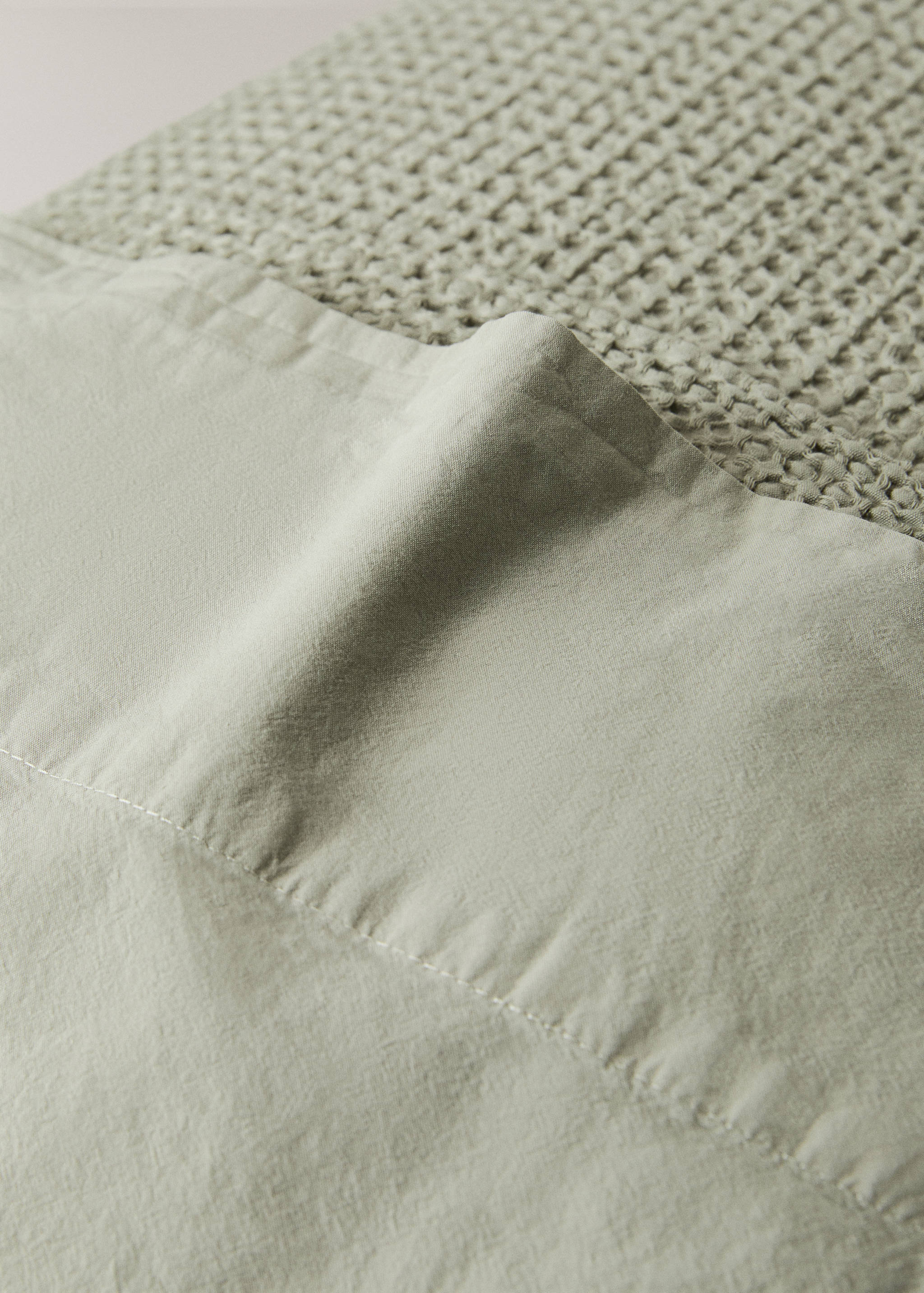 Μαξιλαροθήκη από βαμβακερό περκάλι waffle 45x110 εκ - Λεπτομέρεια του προϊόντος 2