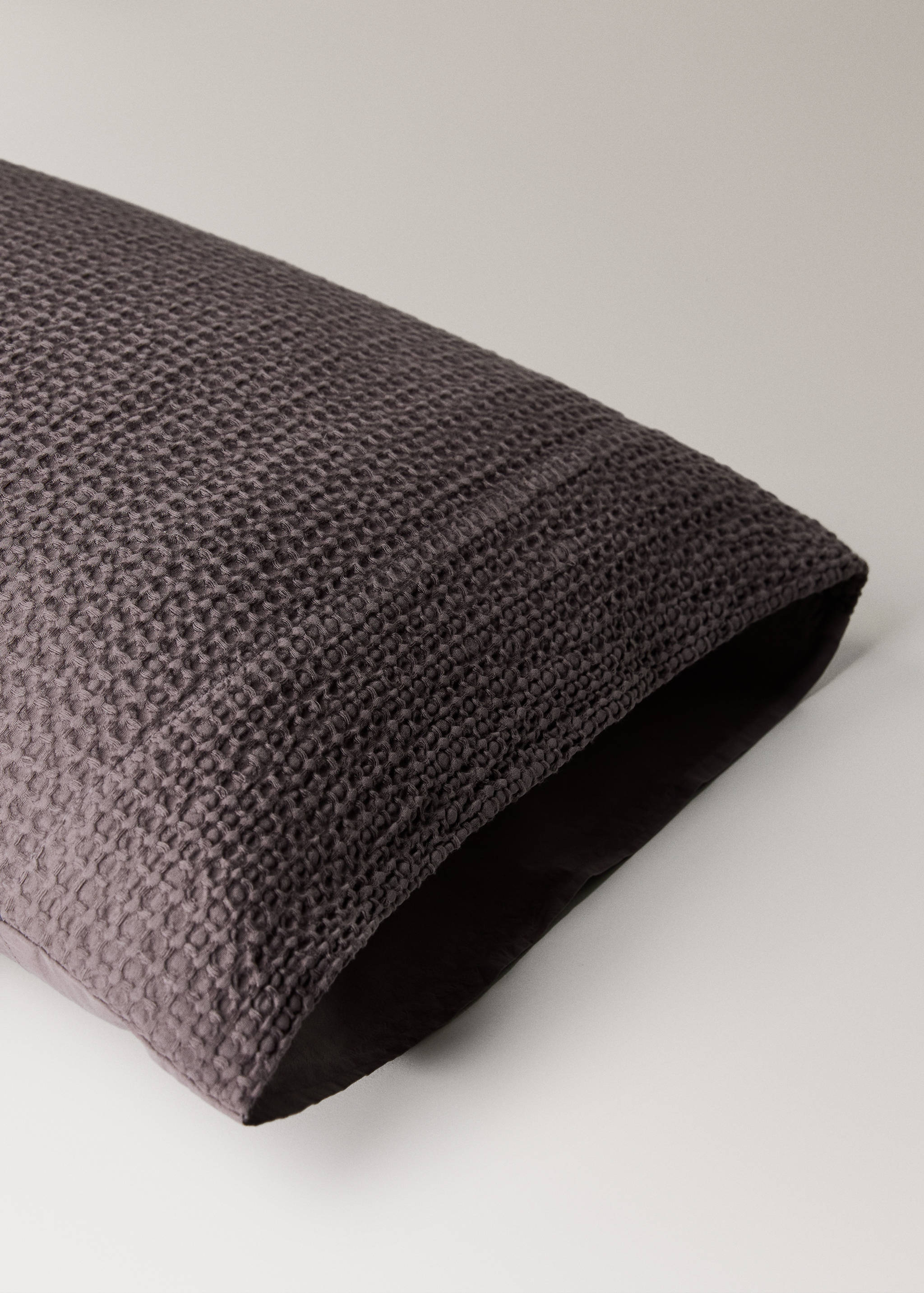 Μαξιλαροθήκη από βαμβακερό περκάλι waffle 45x110 εκ - Λεπτομέρεια του προϊόντος 1