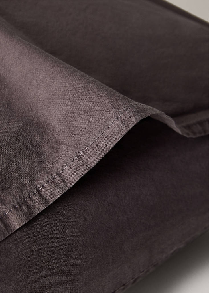 Two cotton waffle percale pillowcases 50x75 cm — Blackberry