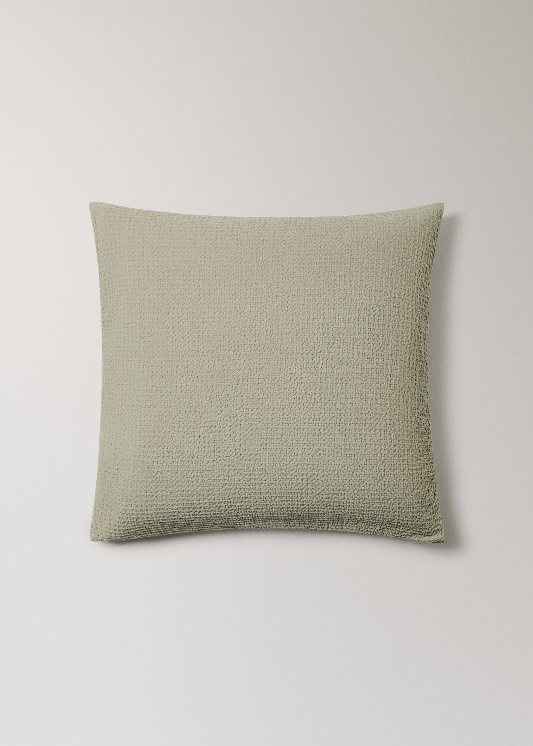 Two cotton waffle percale pillowcases 60x60 cm - Article without model