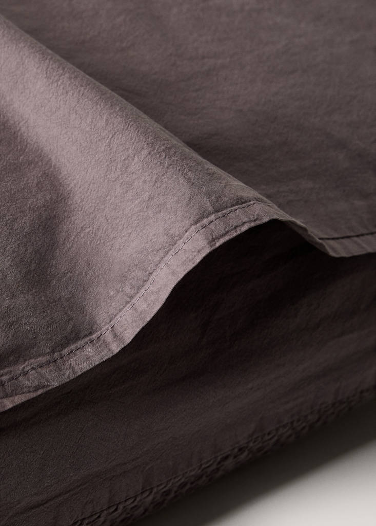 Two cotton waffle percale pillowcases 60x60 cm — Blackberry