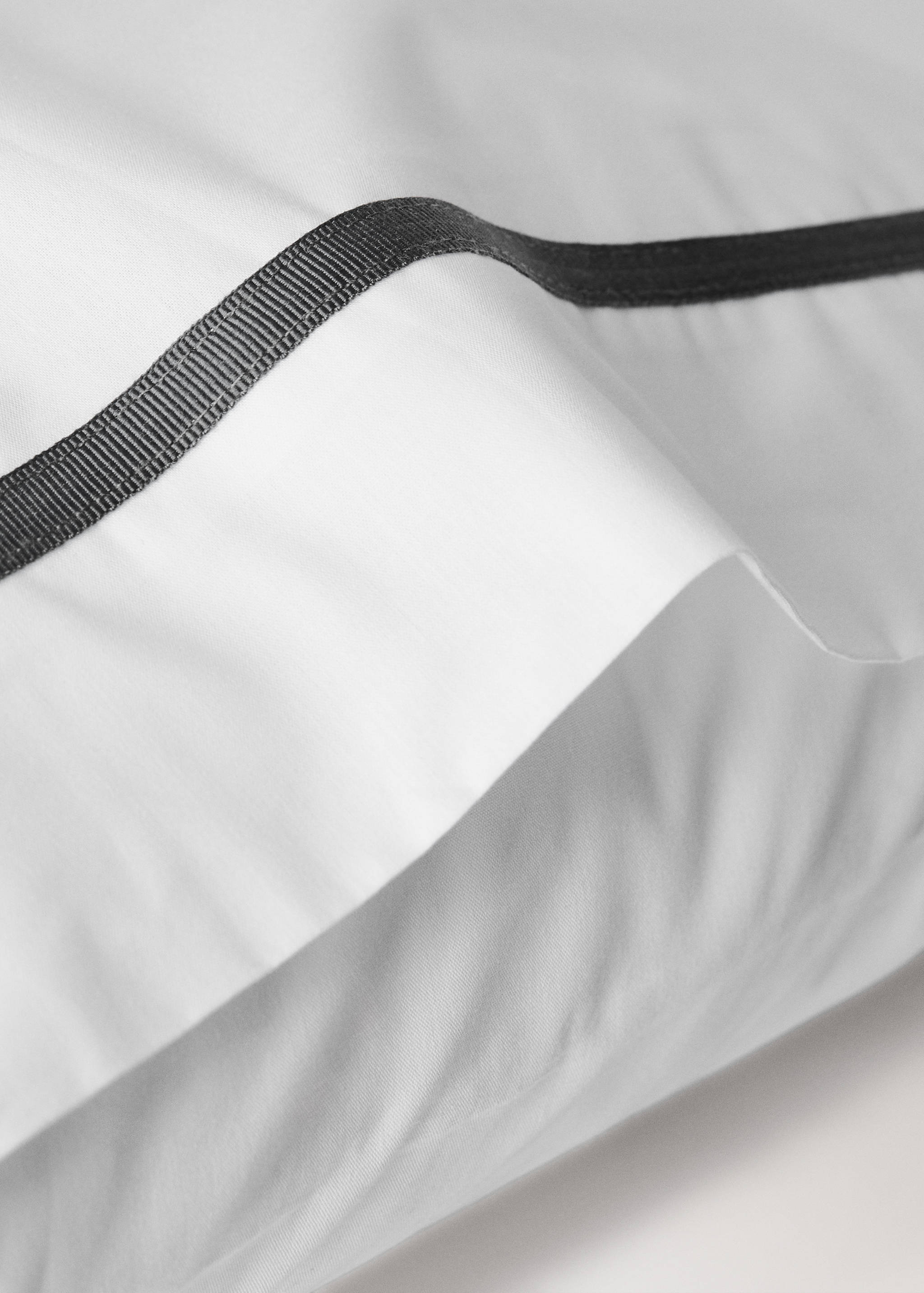 Two 200-thread count percale cotton pillowcases 50x75cm - Details of the article 3
