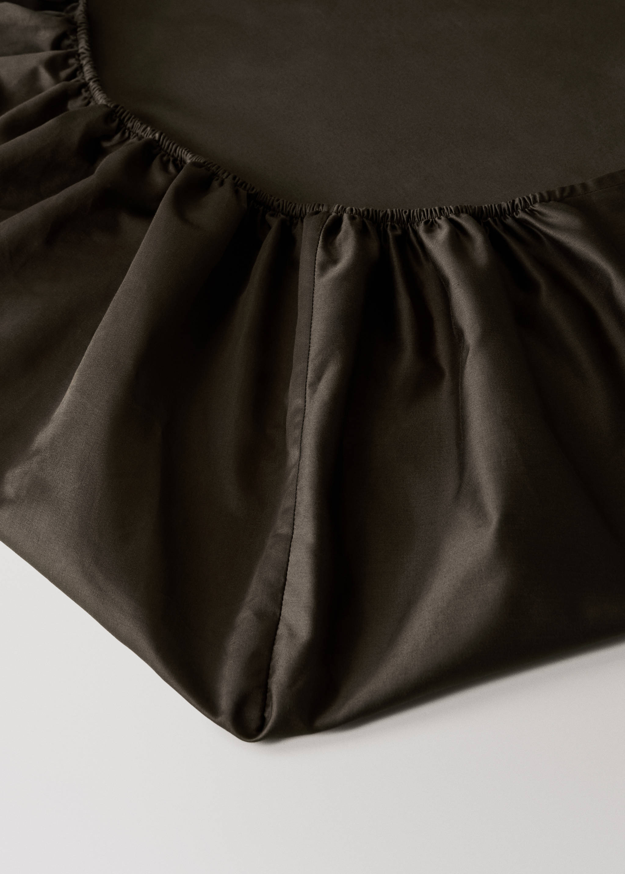 600 threads washed cotton fitted sheet King bed - Details of the article 1