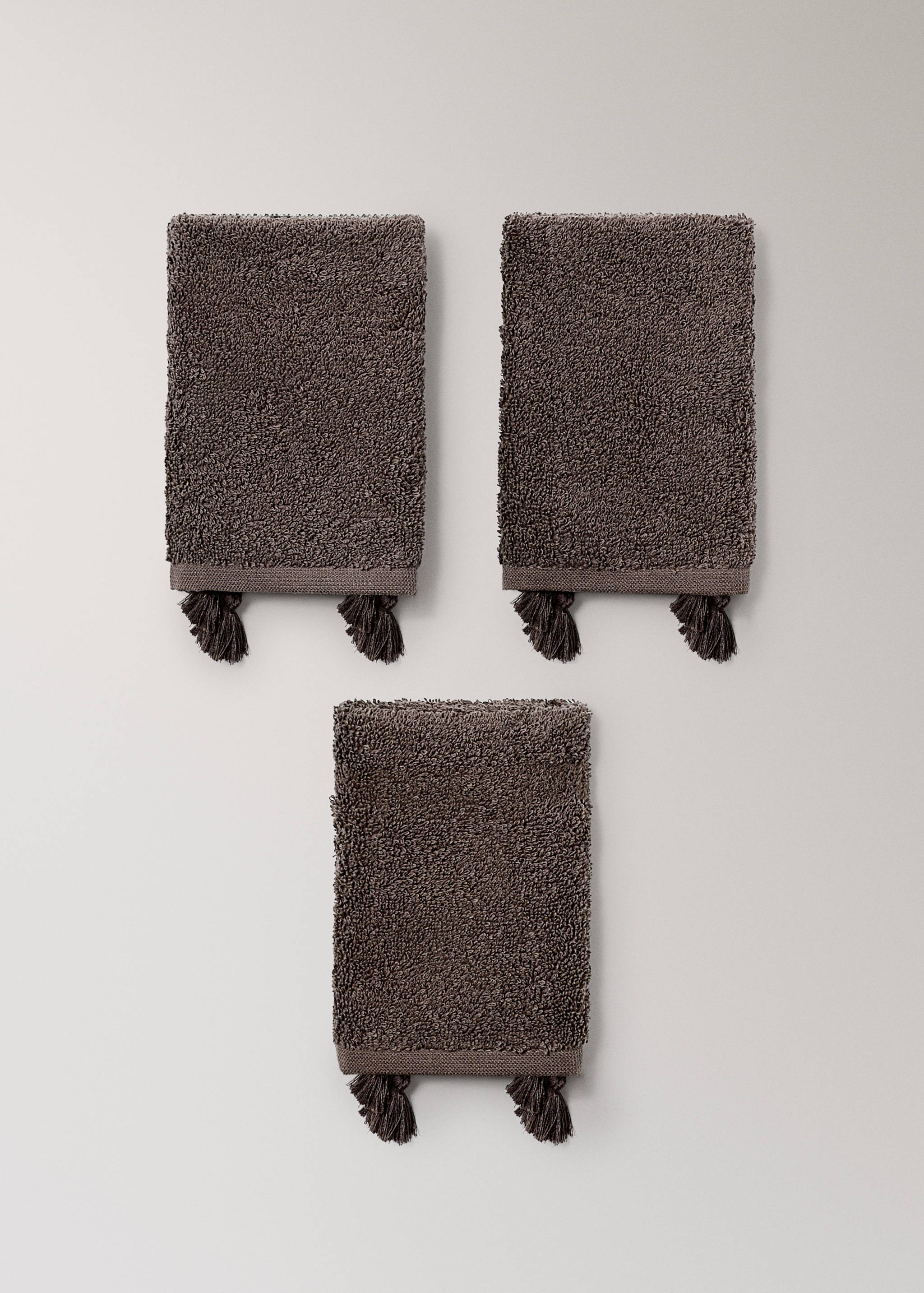 Set of 3 towels with pom-pom - Details of the article 3