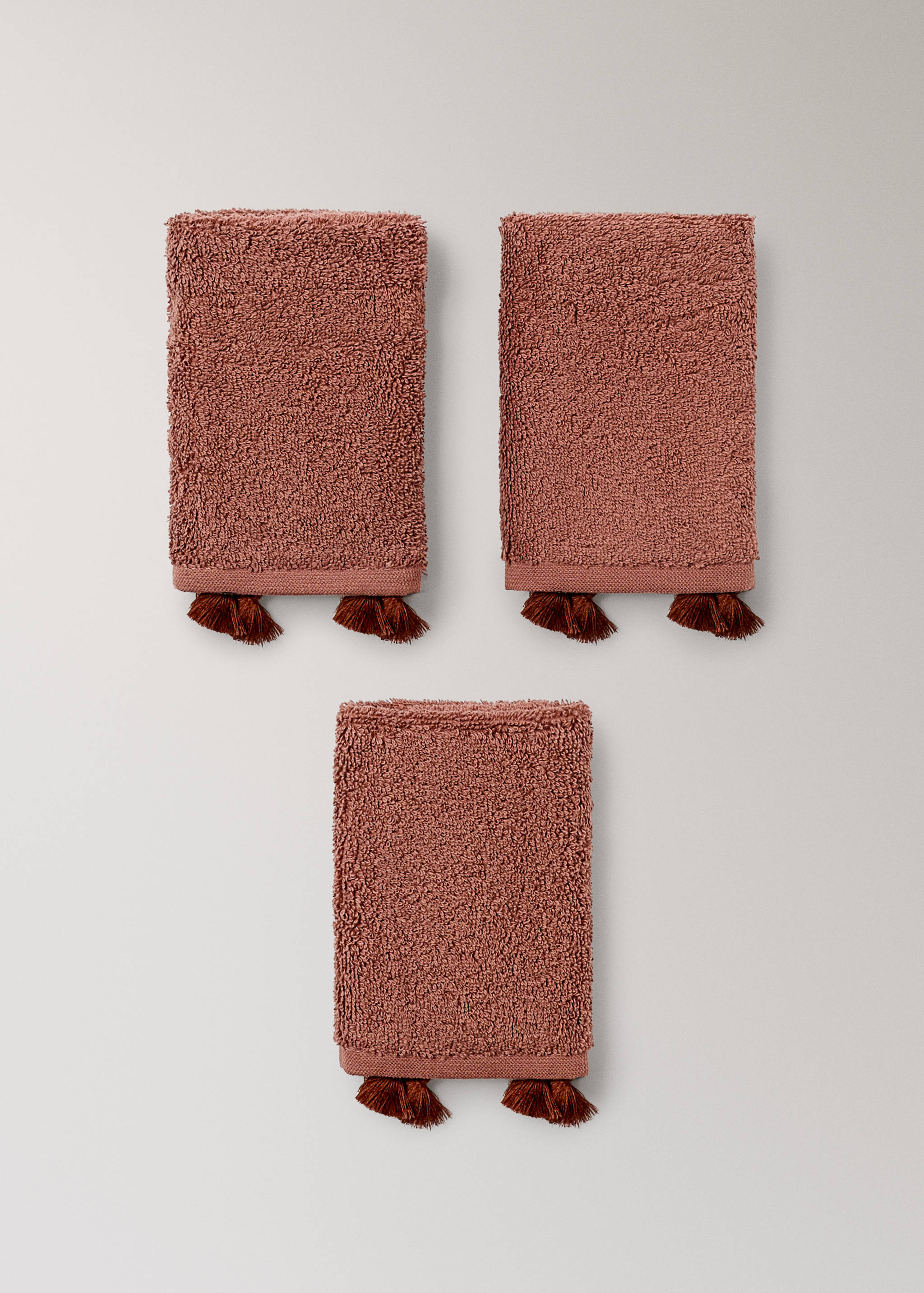 Set of 3 towels with pom-pom - Details of the article 3