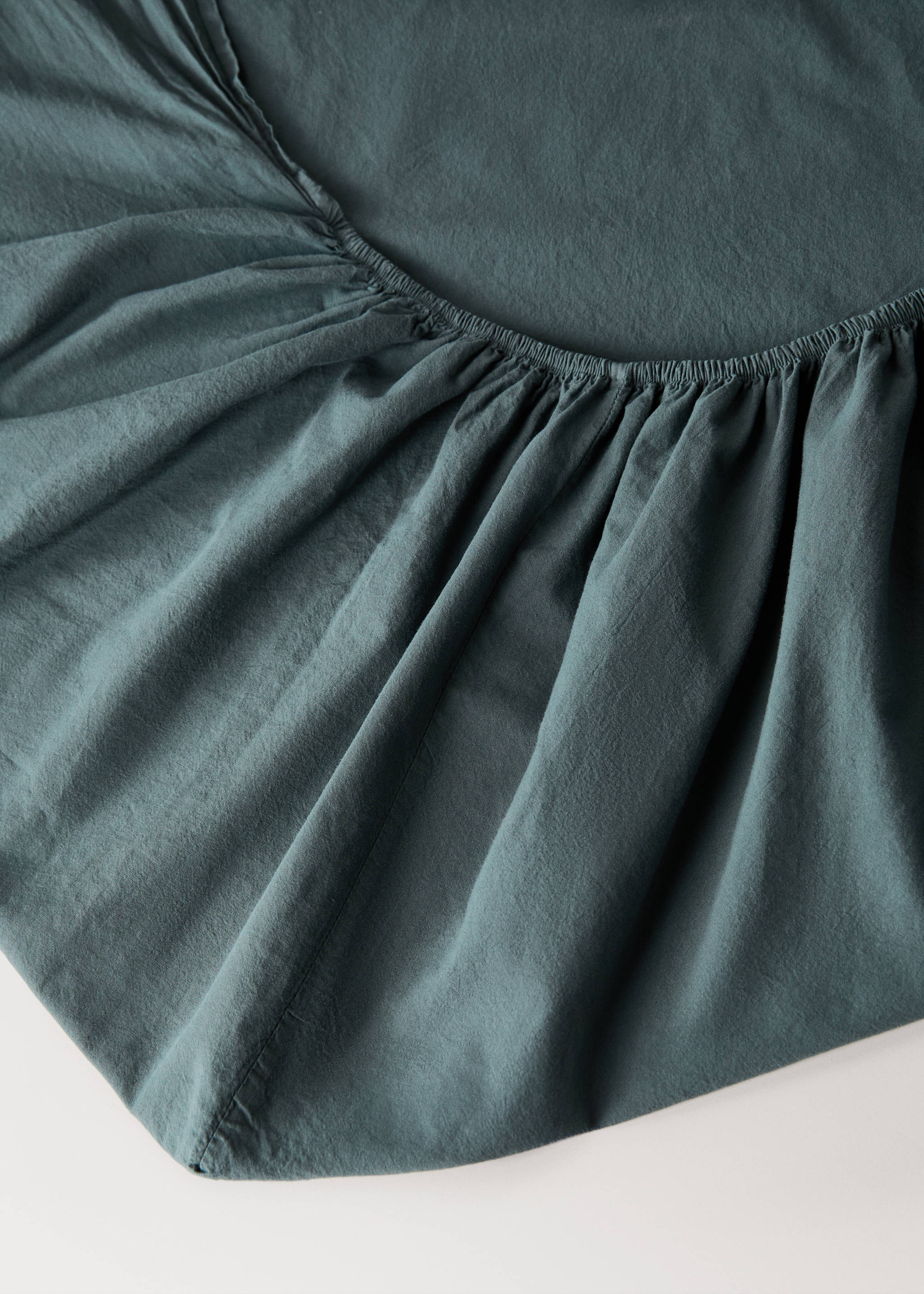 Washed cotton fitted sheet for 180 cm bed - Details of the article 1