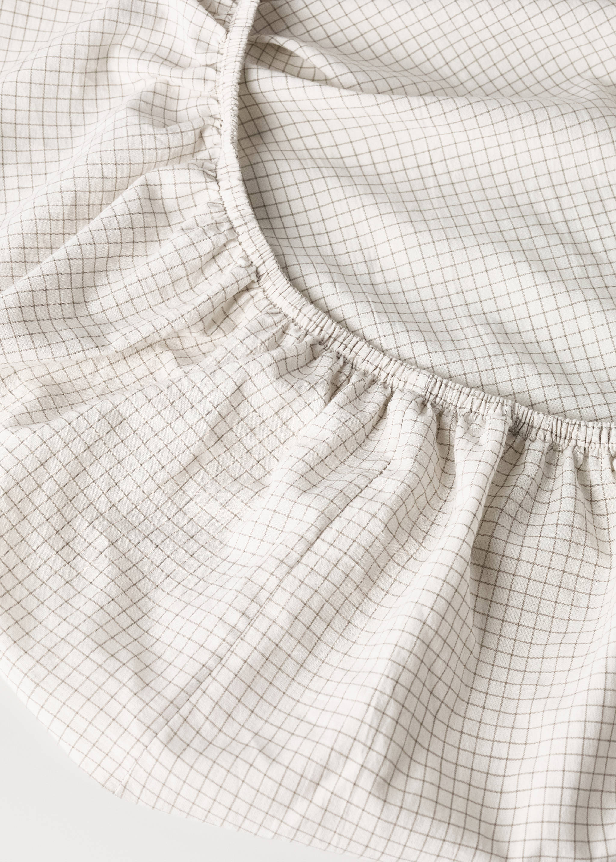 Cotton yarn-dyed fitted sheet for children's 90 cm bed - Details of the article 1