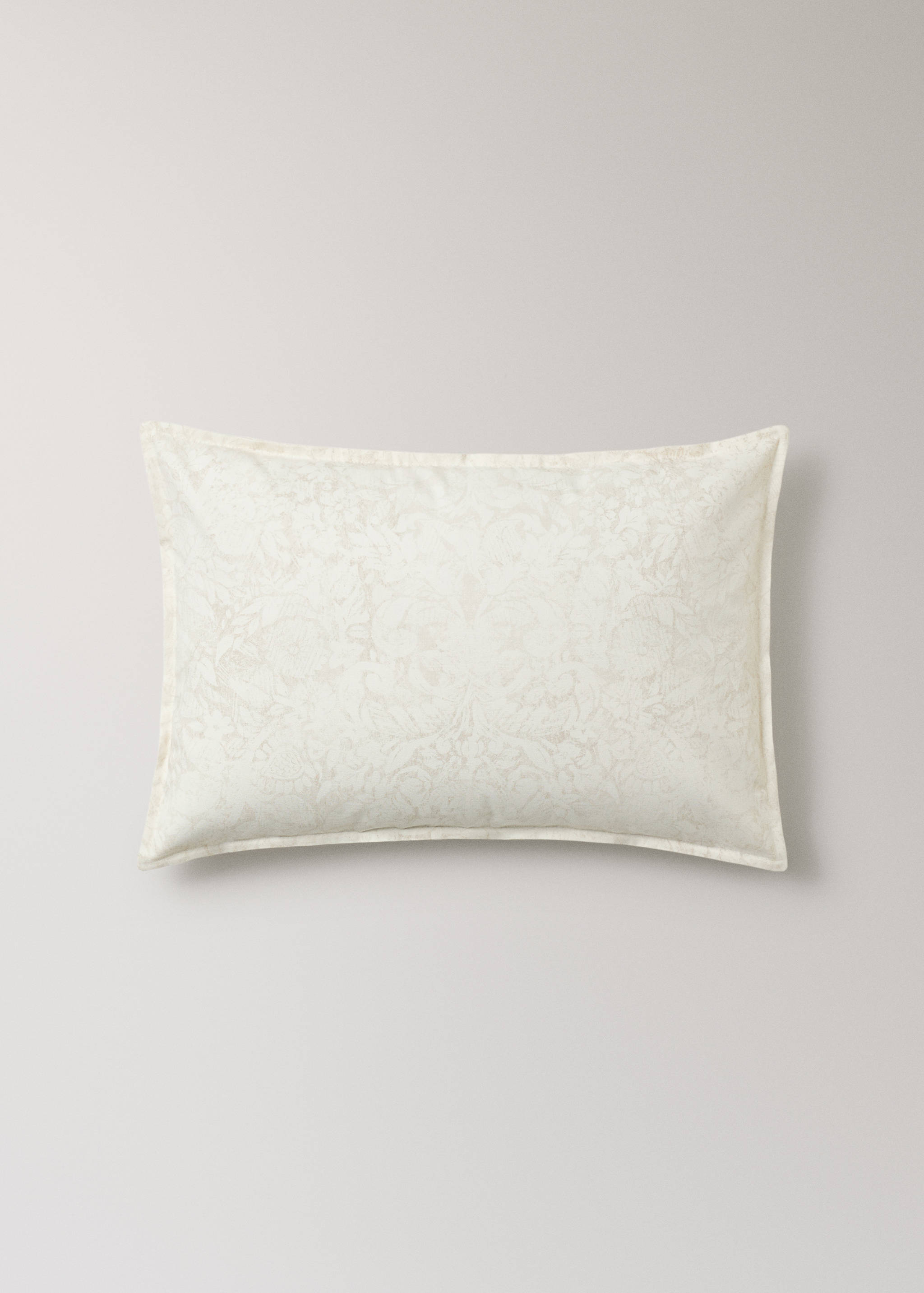 Capa de almofada decorativa de lona de algodão com estampado floral 40x60 cm - Artigo sem modelo