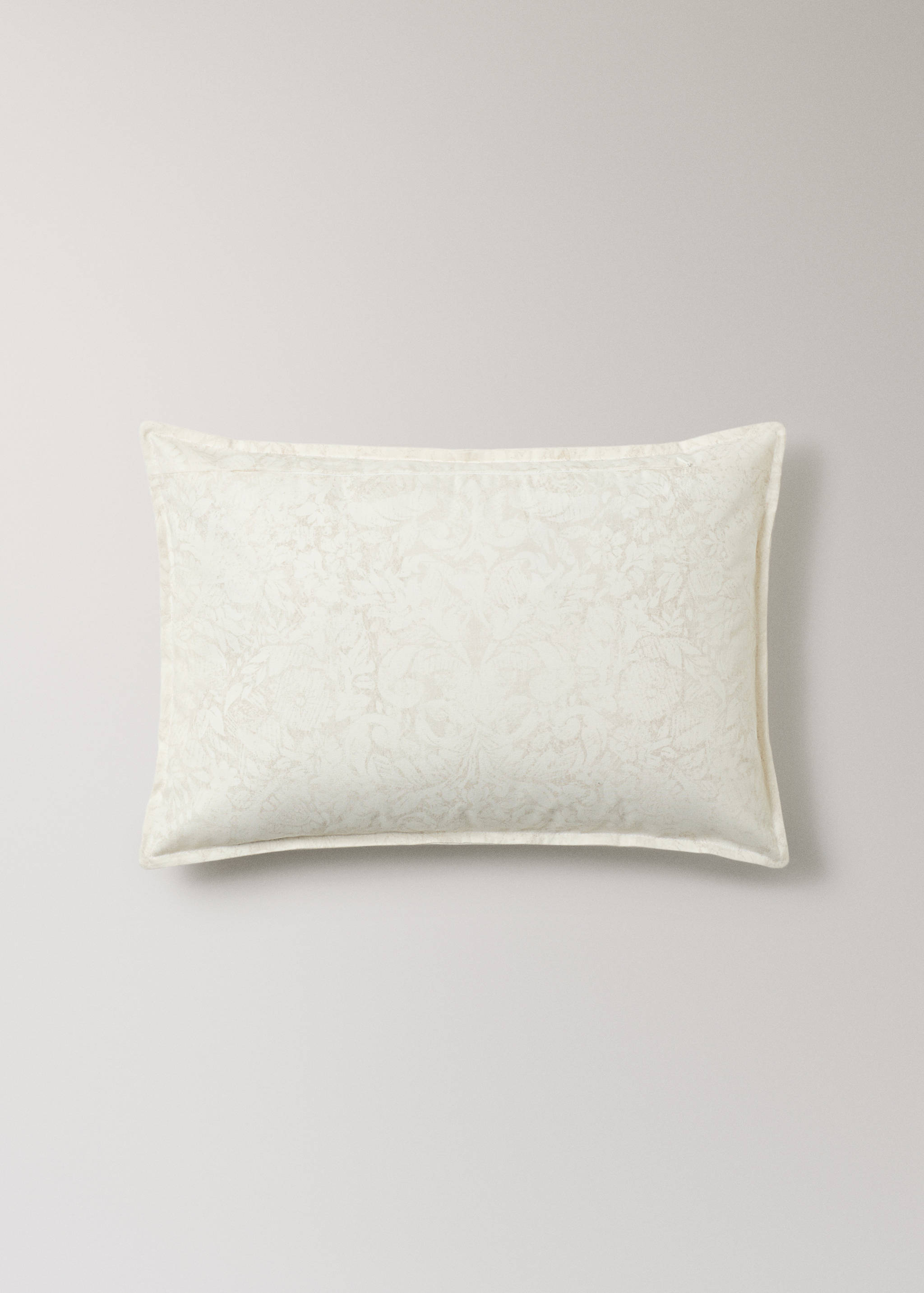 Capa de almofada decorativa de lona de algodão com estampado floral 40x60 cm - Pormenor do artigo 1