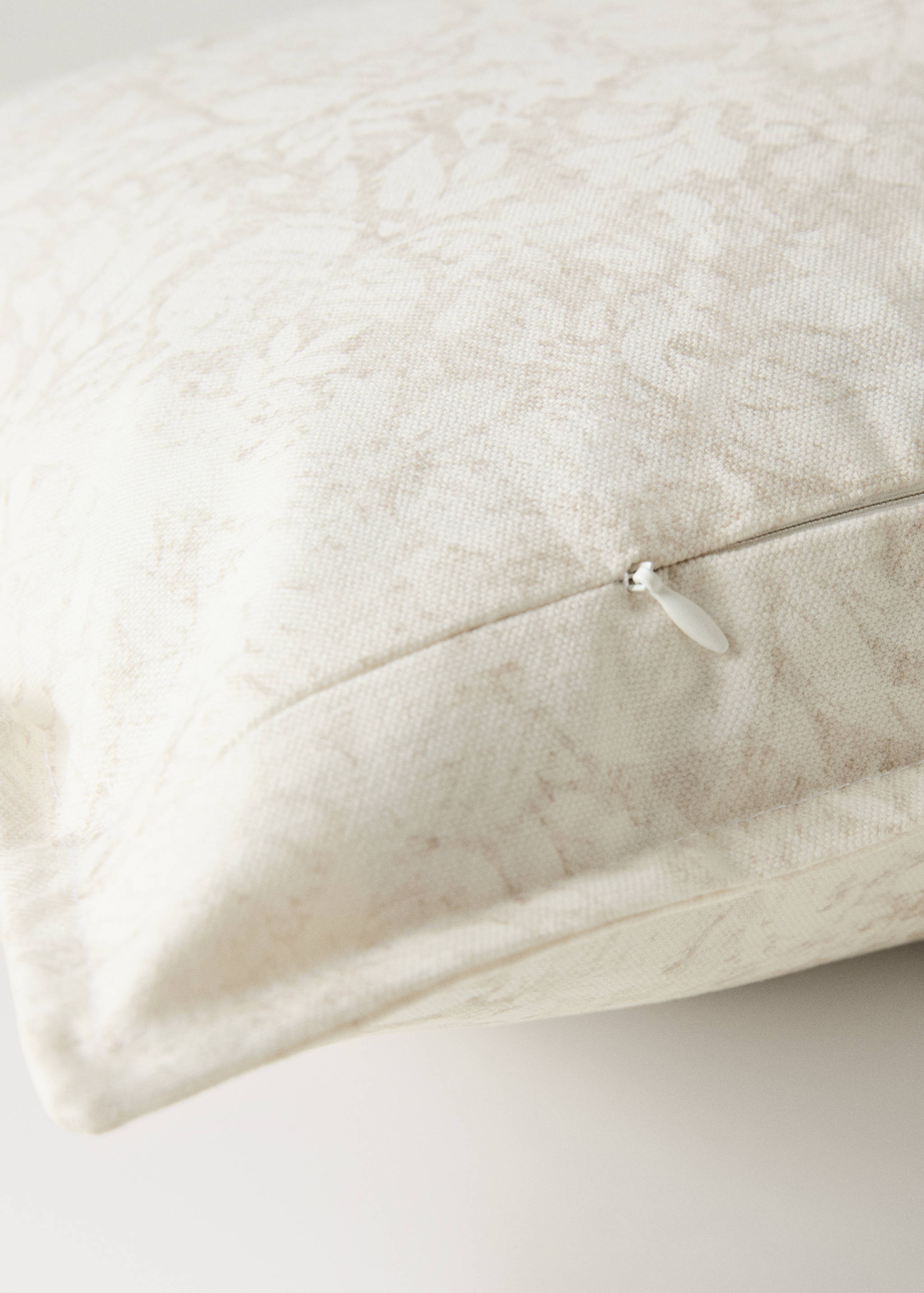 Capa de almofada decorativa de lona de algodão com estampado floral 40x60 cm - Pormenor do artigo 2