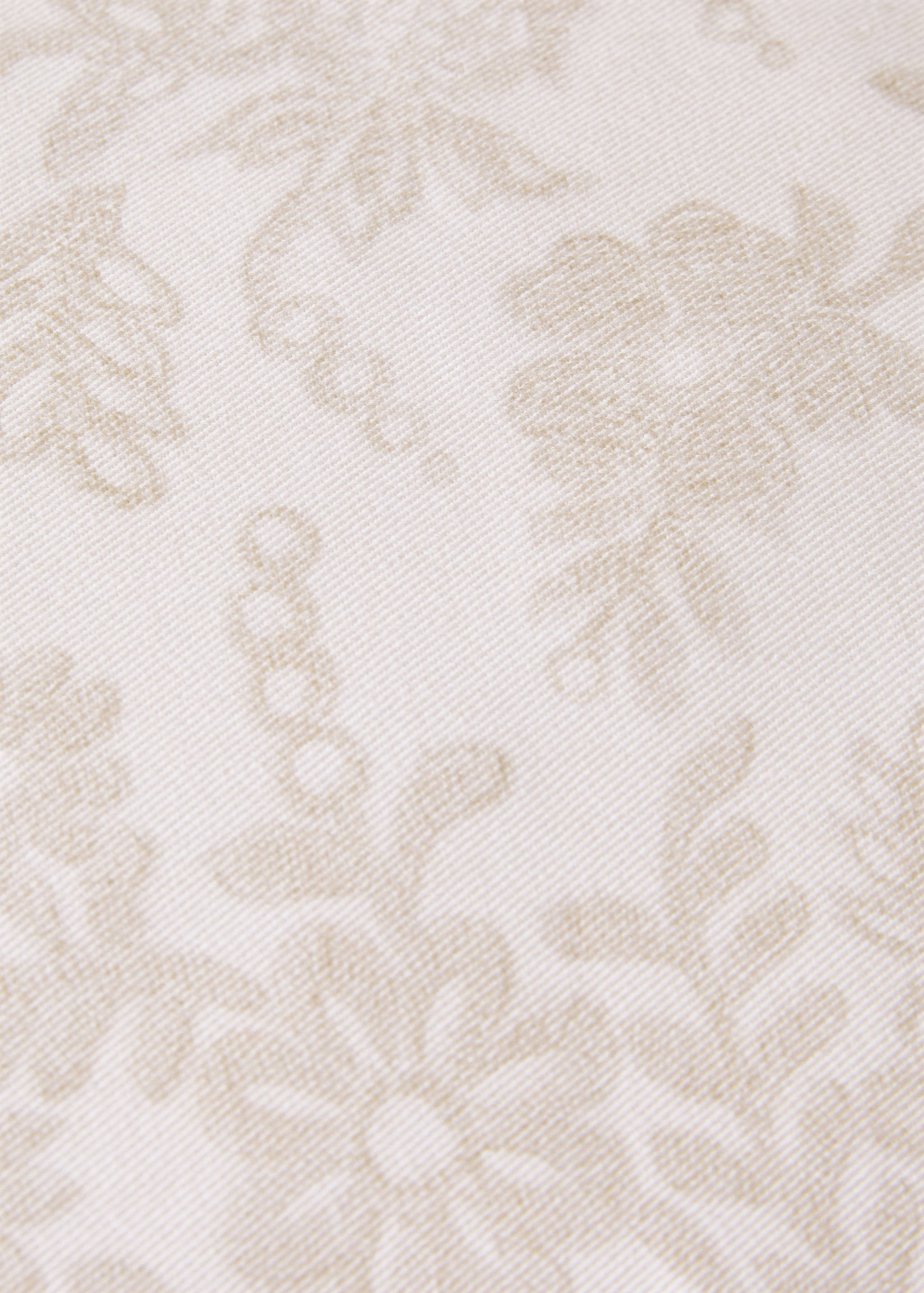 Floral-print cotton cushion cover 45x45cm - Details of the article 3