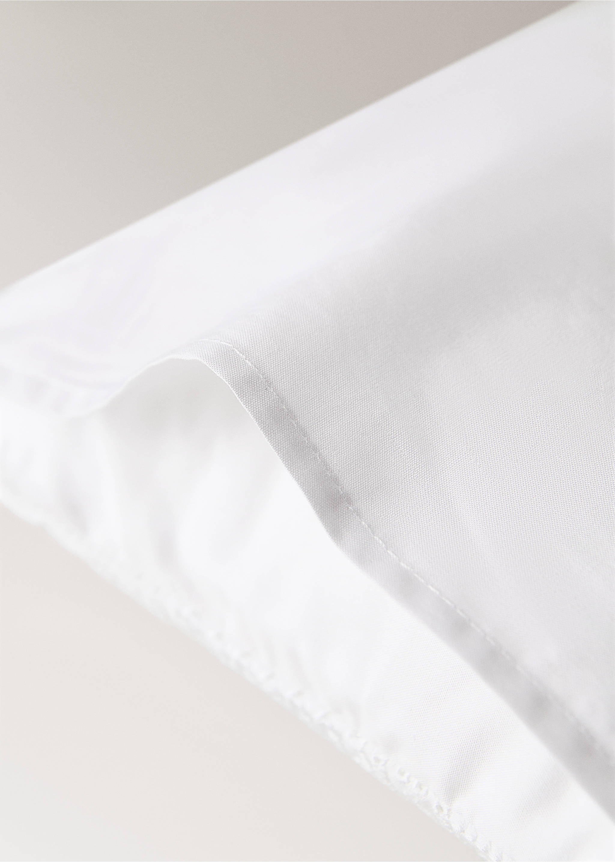 Children's cotton cushion cover with embroidered details 20x30 cm - Details of the article 4, White. Ref: 17041587-00.