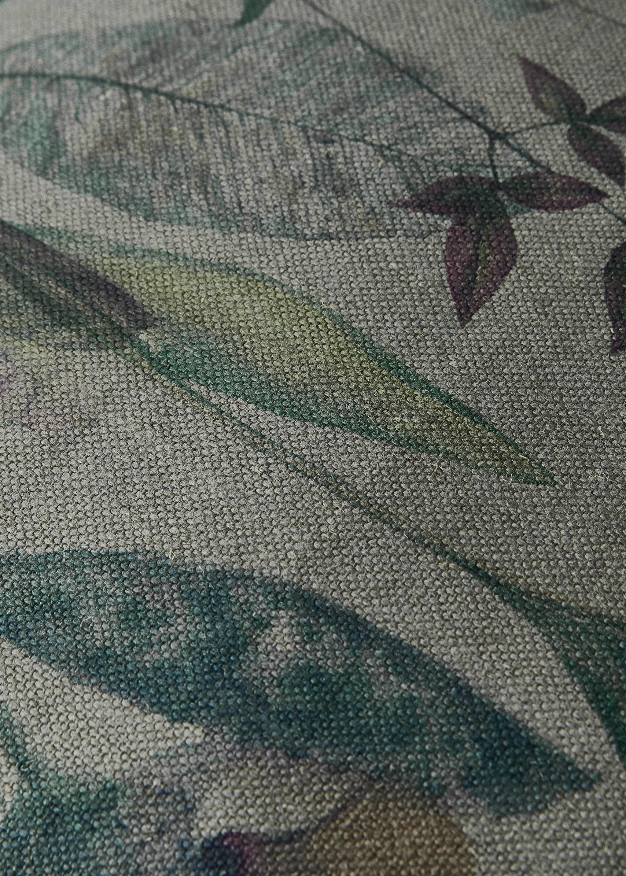 Leinen-Kissenhülle mit Blumenprint 50x50 cm - Detail des Artikels 4
