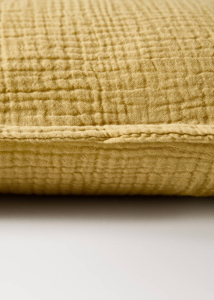Gauze children's cushion cover 30x40 cm — Yellow