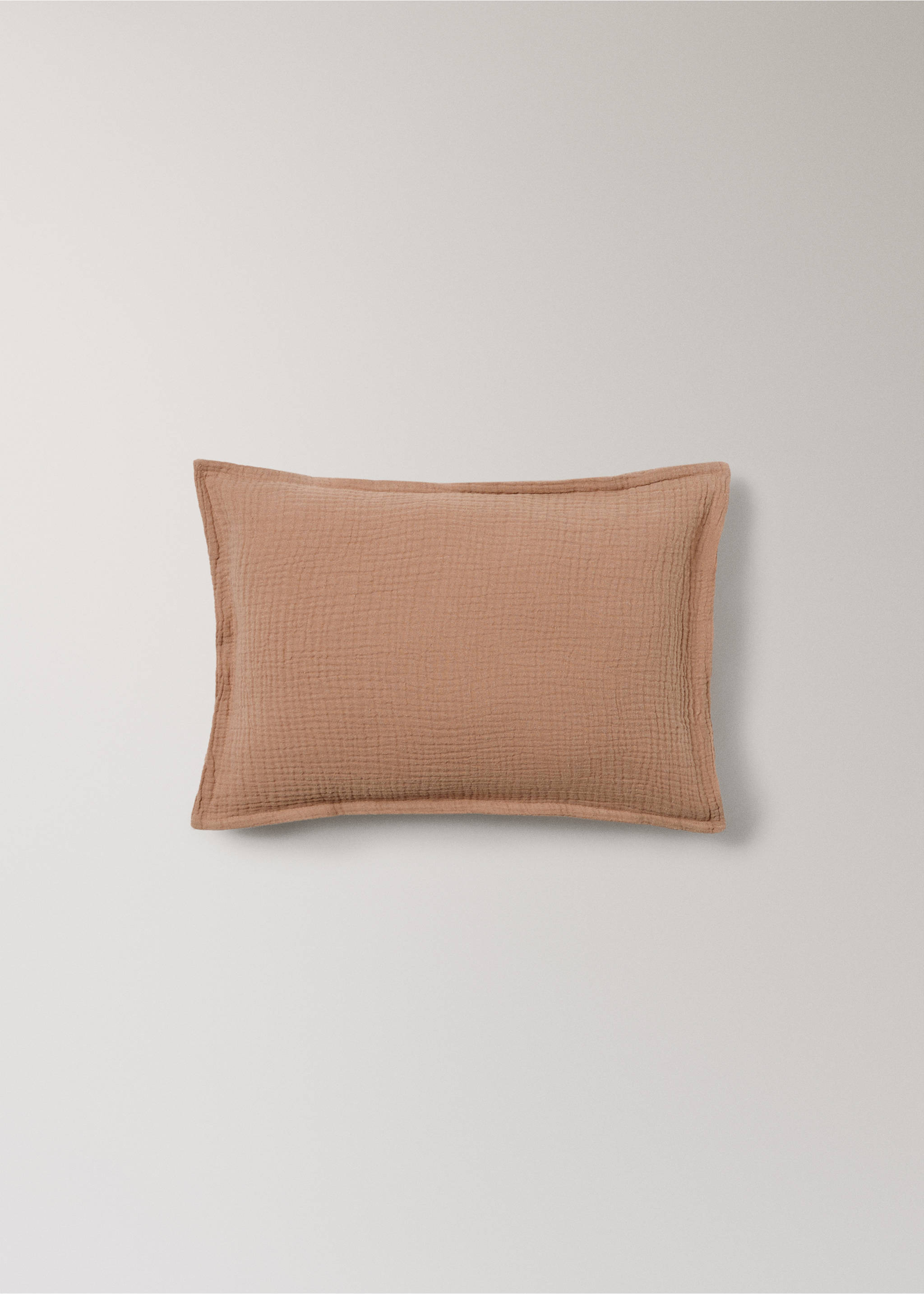 Gauze children's cushion cover 30x40 cm - Article without model, Medium Brown. Ref: 17041595-00.