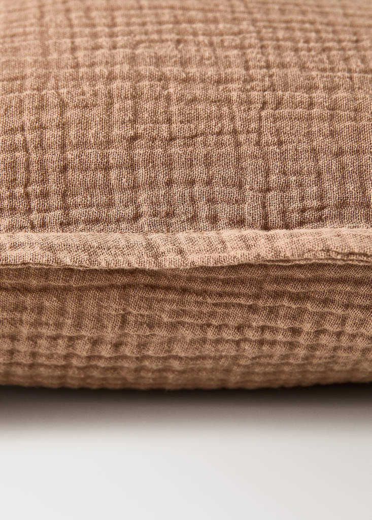 Gauze children's cushion cover 30x40 cm — Medium Brown