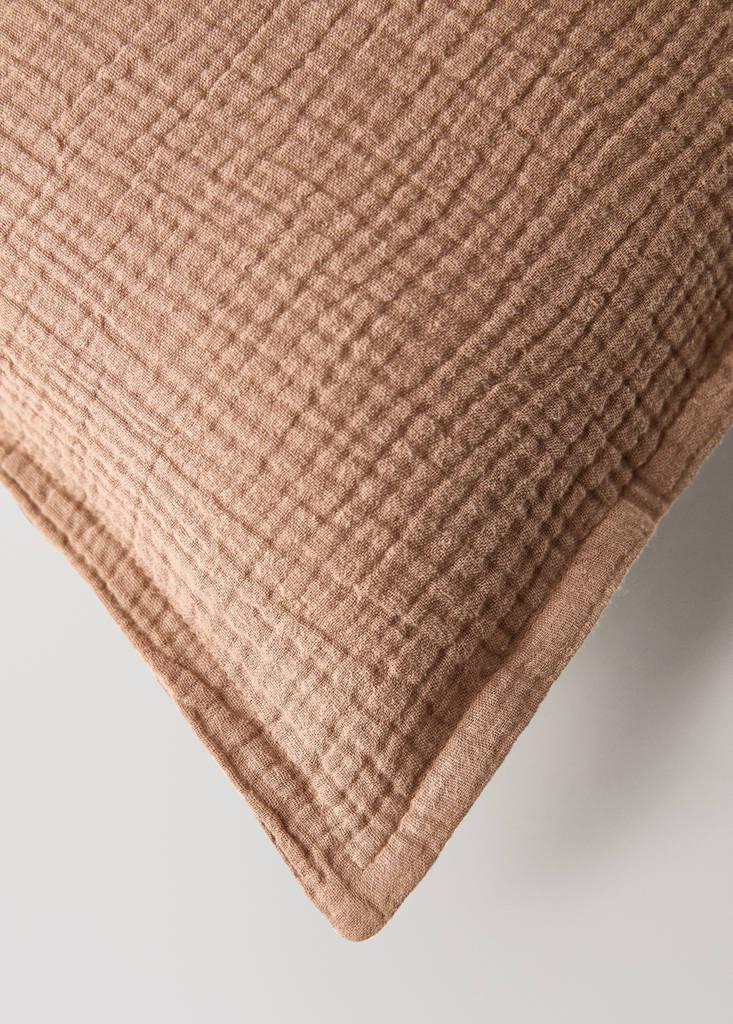 Gauze children's cushion cover 30x40 cm — Medium Brown