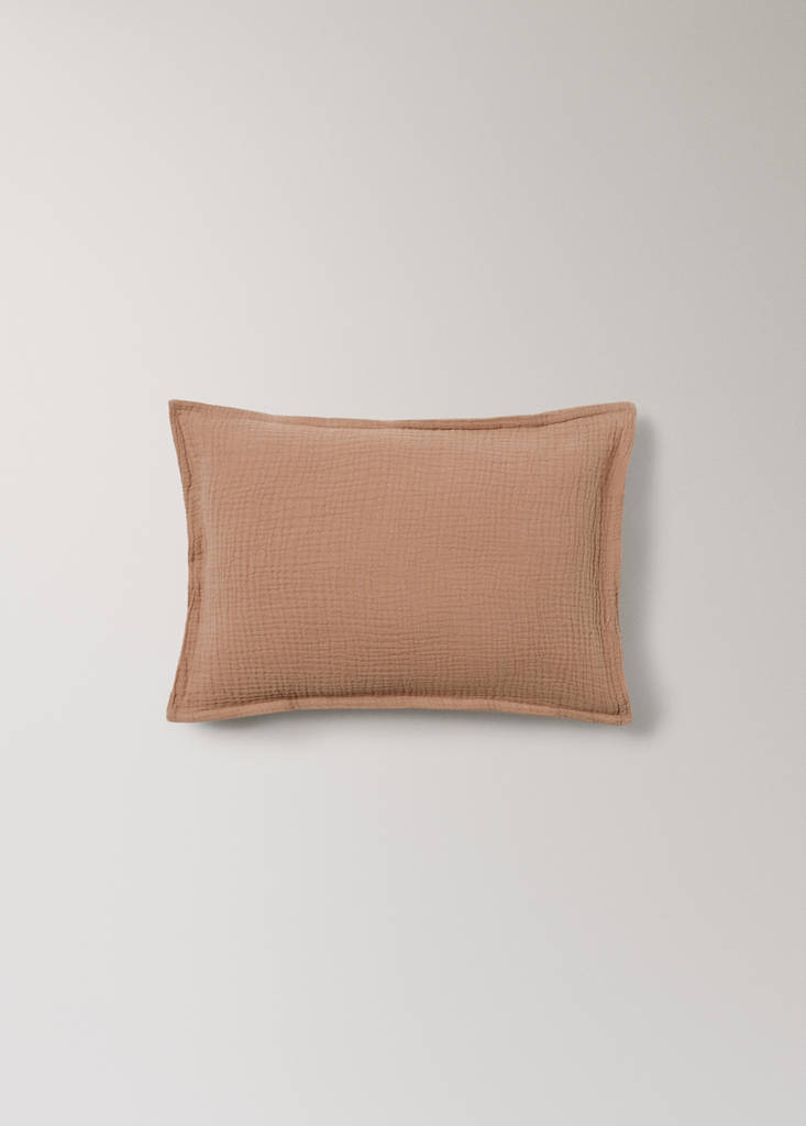 Gauze children's cushion cover 30x40 cm — Medium Brown