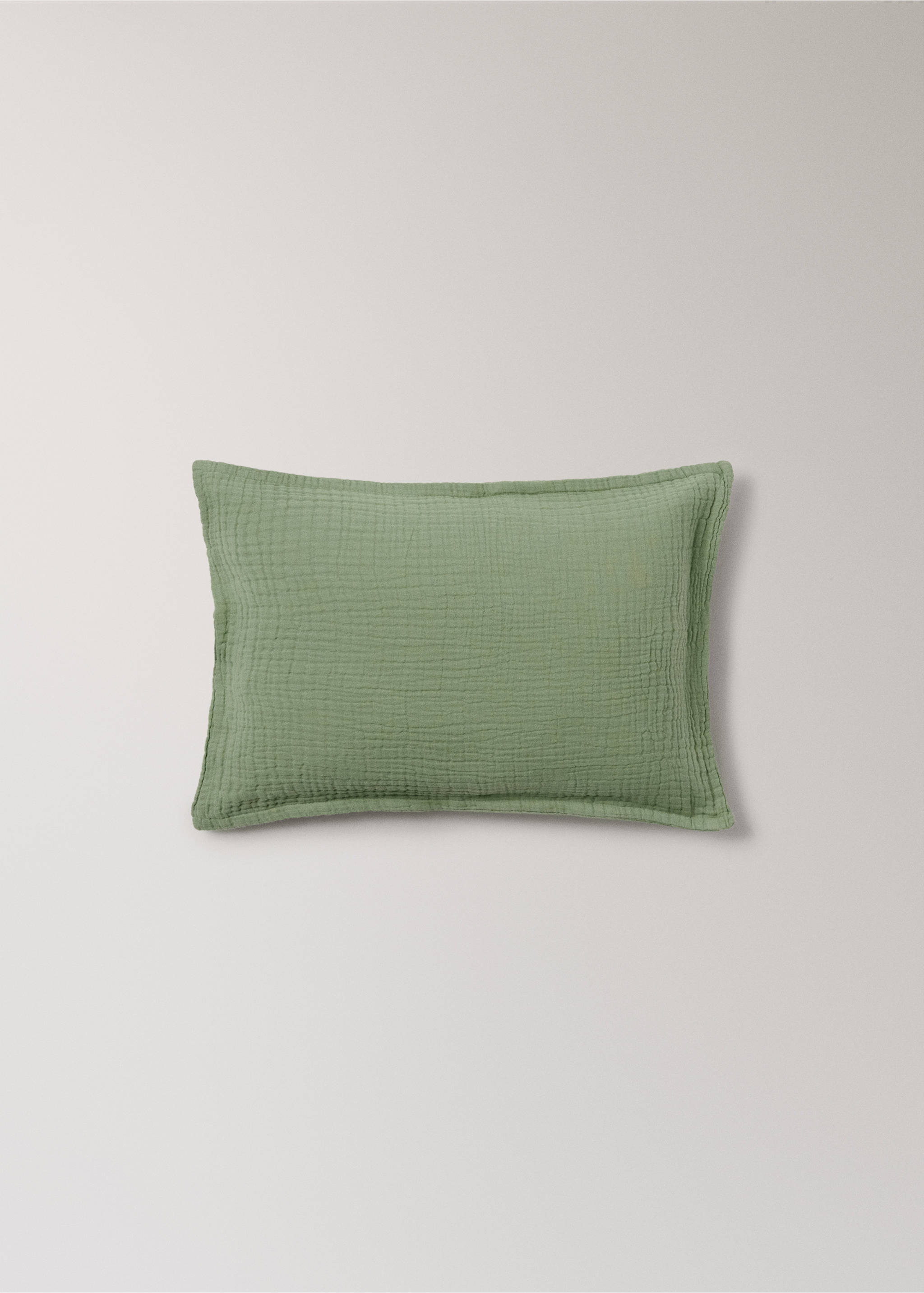 Husă de pernuță pentru copii din bumbac muselină 30x40 cm - Articol fără model, Verde. Ref: 17041595-00.