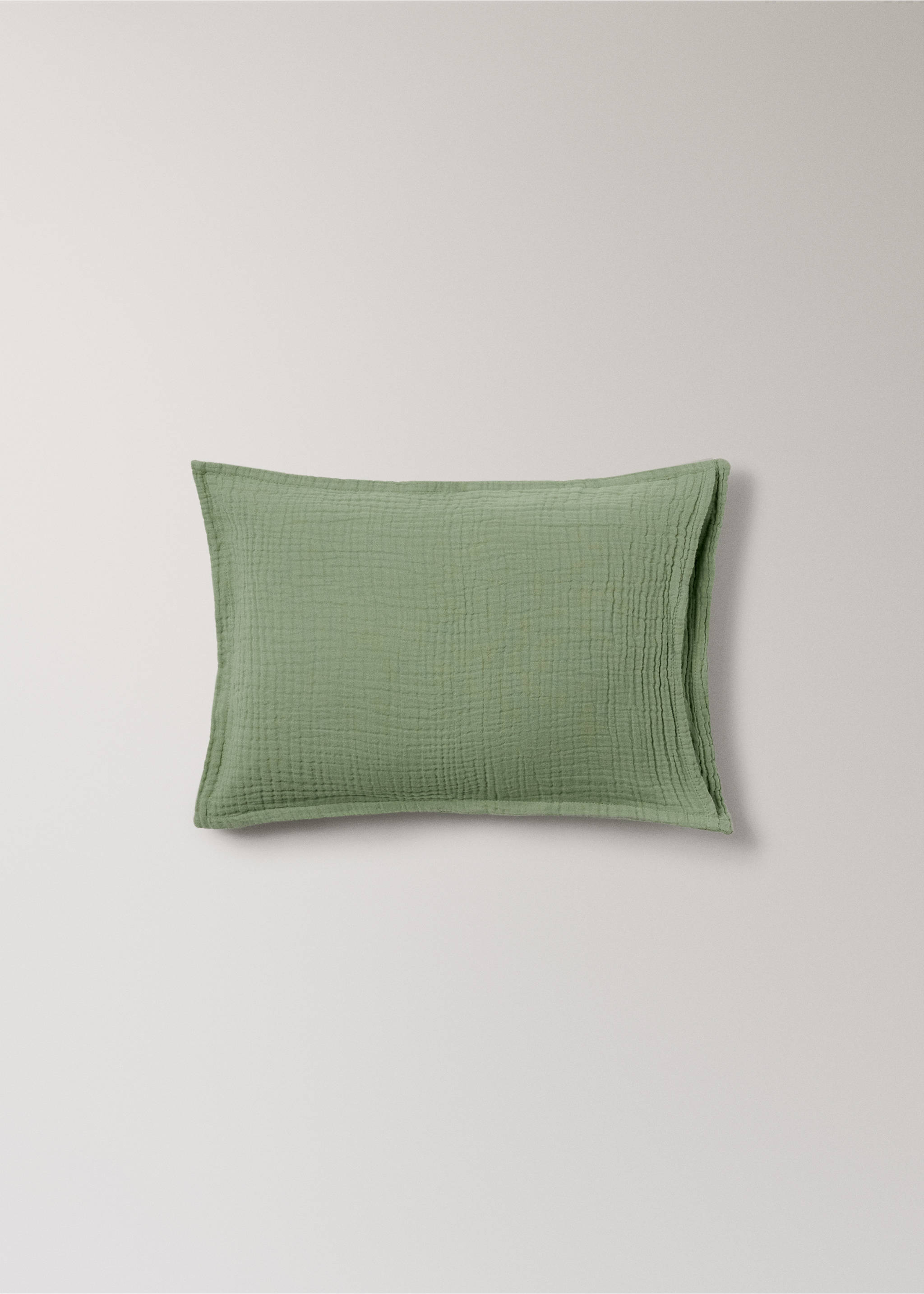 Husă de pernuță pentru copii din bumbac muselină 30x40 cm - Detaliu al articolului 1, Verde. Ref: 17041595-00.