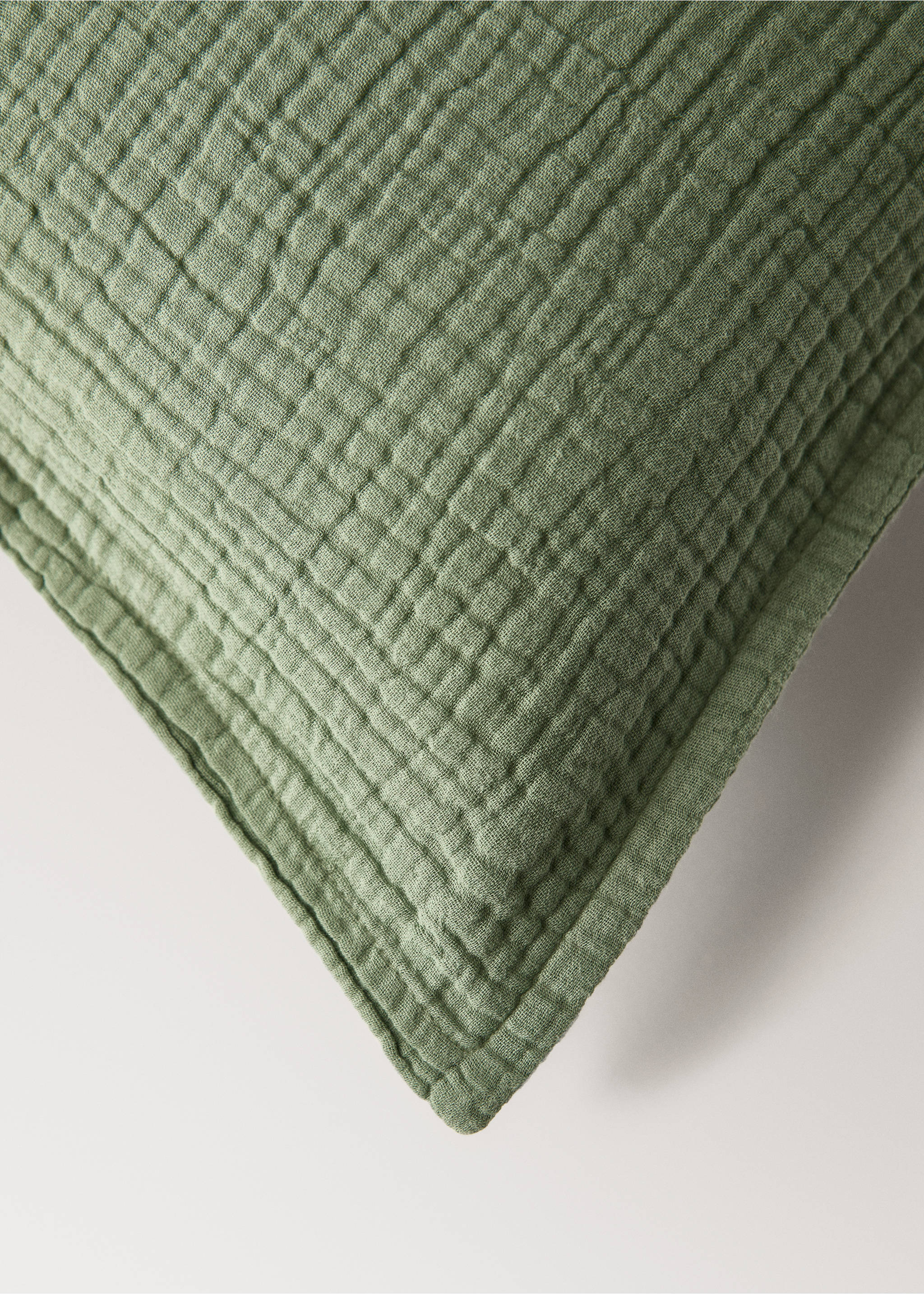 Husă de pernuță pentru copii din bumbac muselină 30x40 cm - Detaliu al articolului 4, Verde. Ref: 17041595-00.