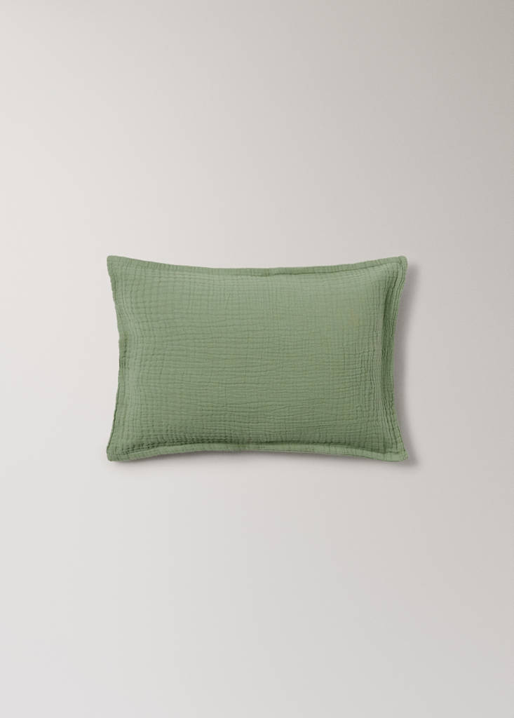 Gauze children's cushion cover 30x40 cm — Green