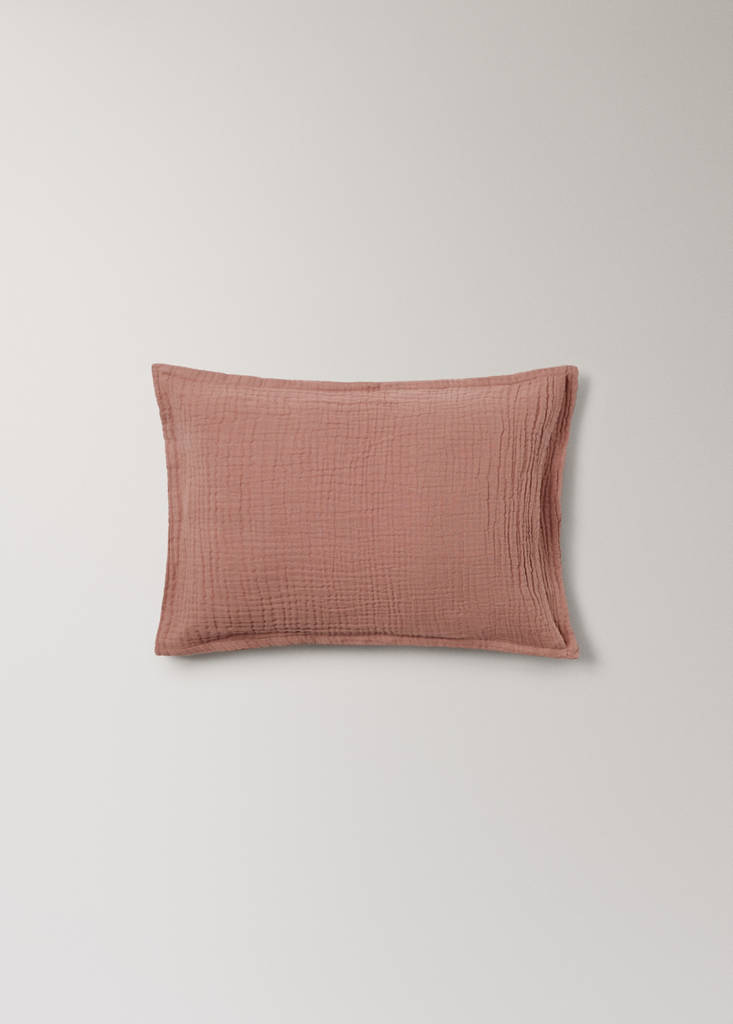 Gauze children's cushion cover 30x40 cm — Cherry