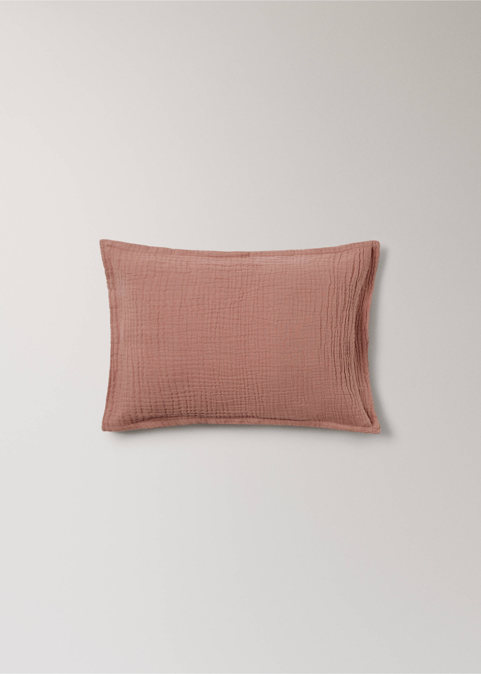 Gauze children's cushion cover 30x40 cm - Details of the article 1, Cherry. Ref: 17041595-00.