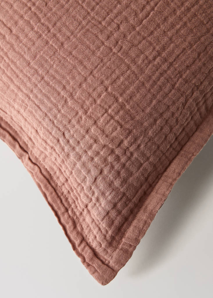 Gauze children's cushion cover 30x40 cm — Cherry