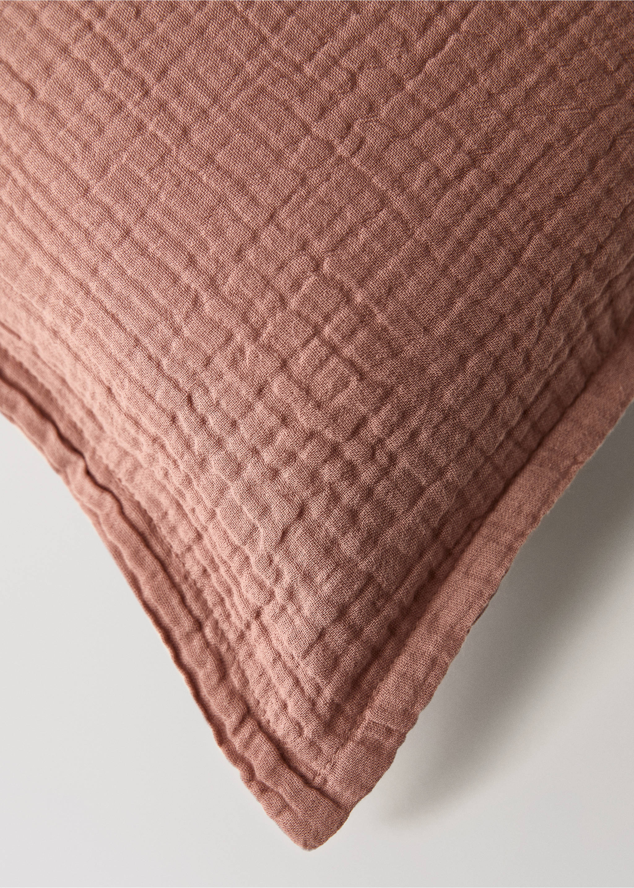 Gauze children's cushion cover 30x40 cm - Details of the article 4, Cherry. Ref: 17041595-00.