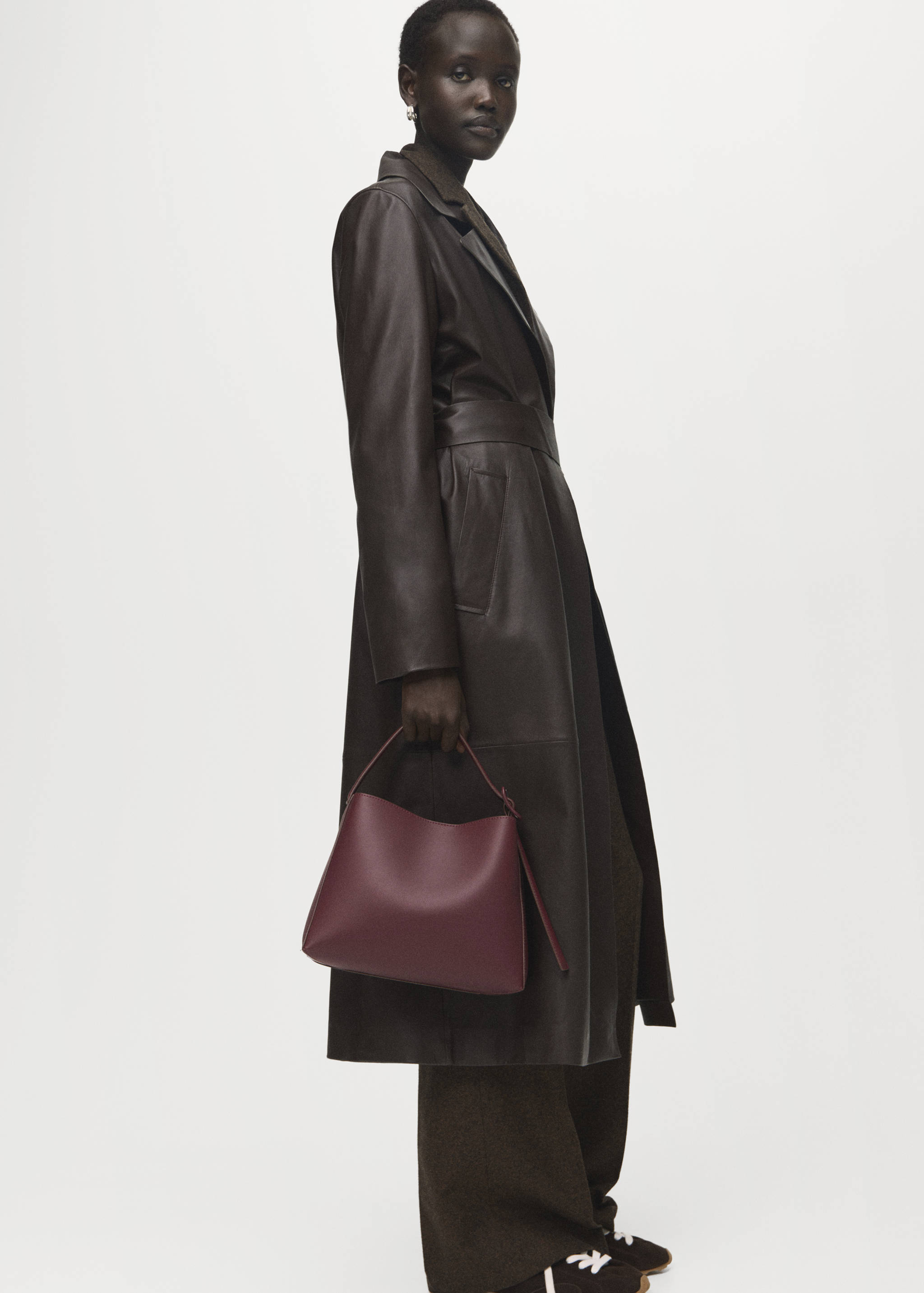 Mini shopper bag with buckle - General plane