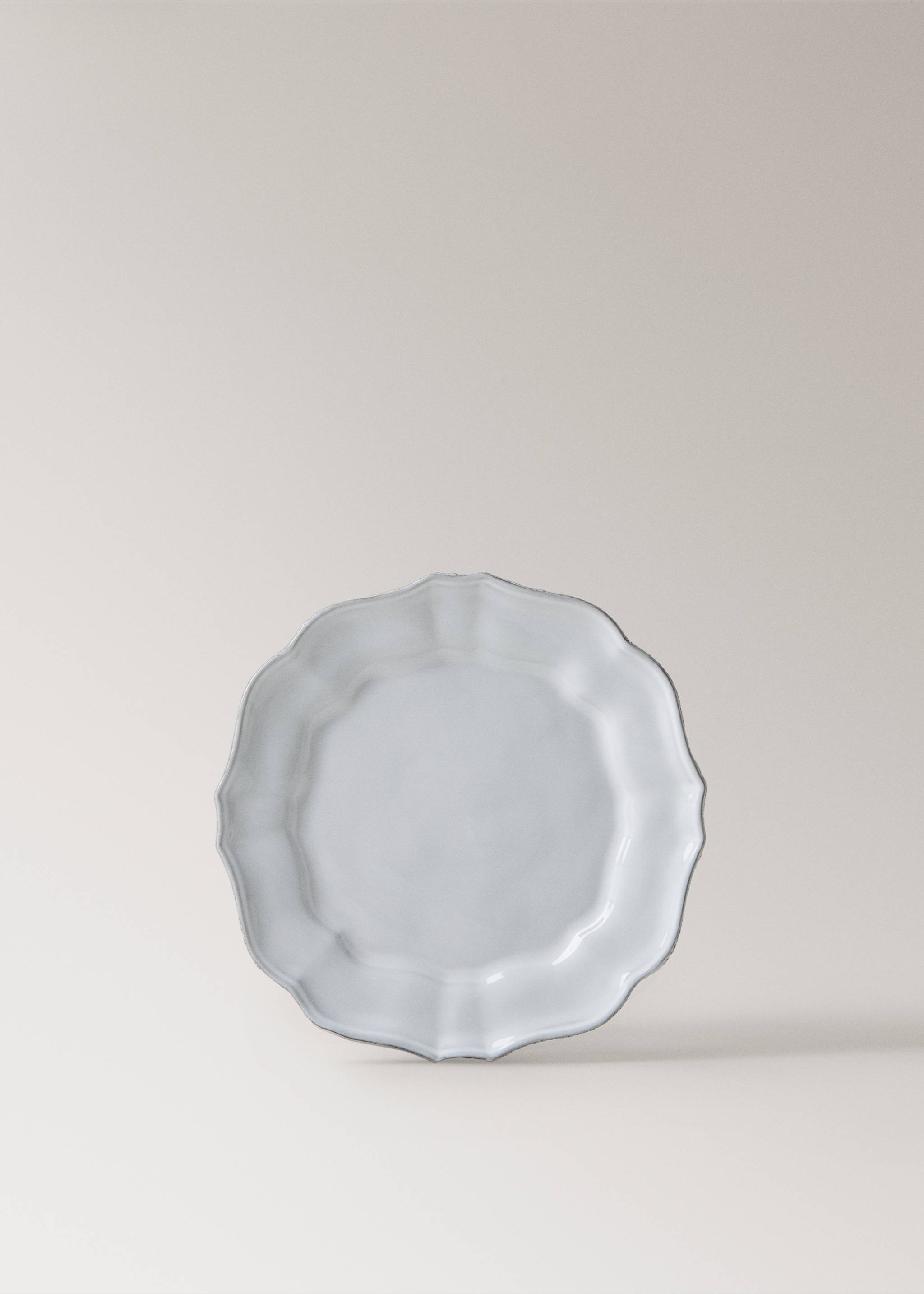 Dessertteller aus recyceltem Gres - Artikel ohne Model, Hellgrau/Pastellgrau. Ref: 17042035-00.