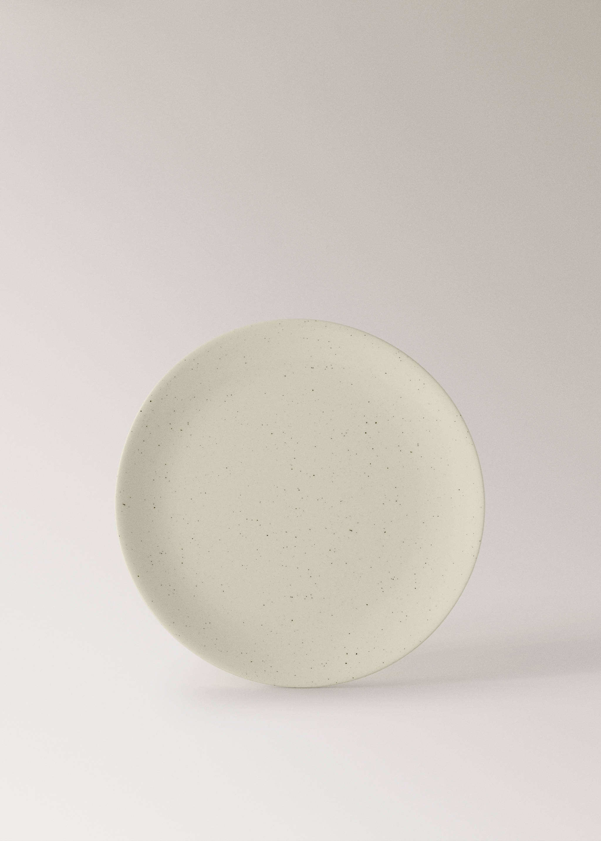 Stoneware dinner plate with spots - Article without model