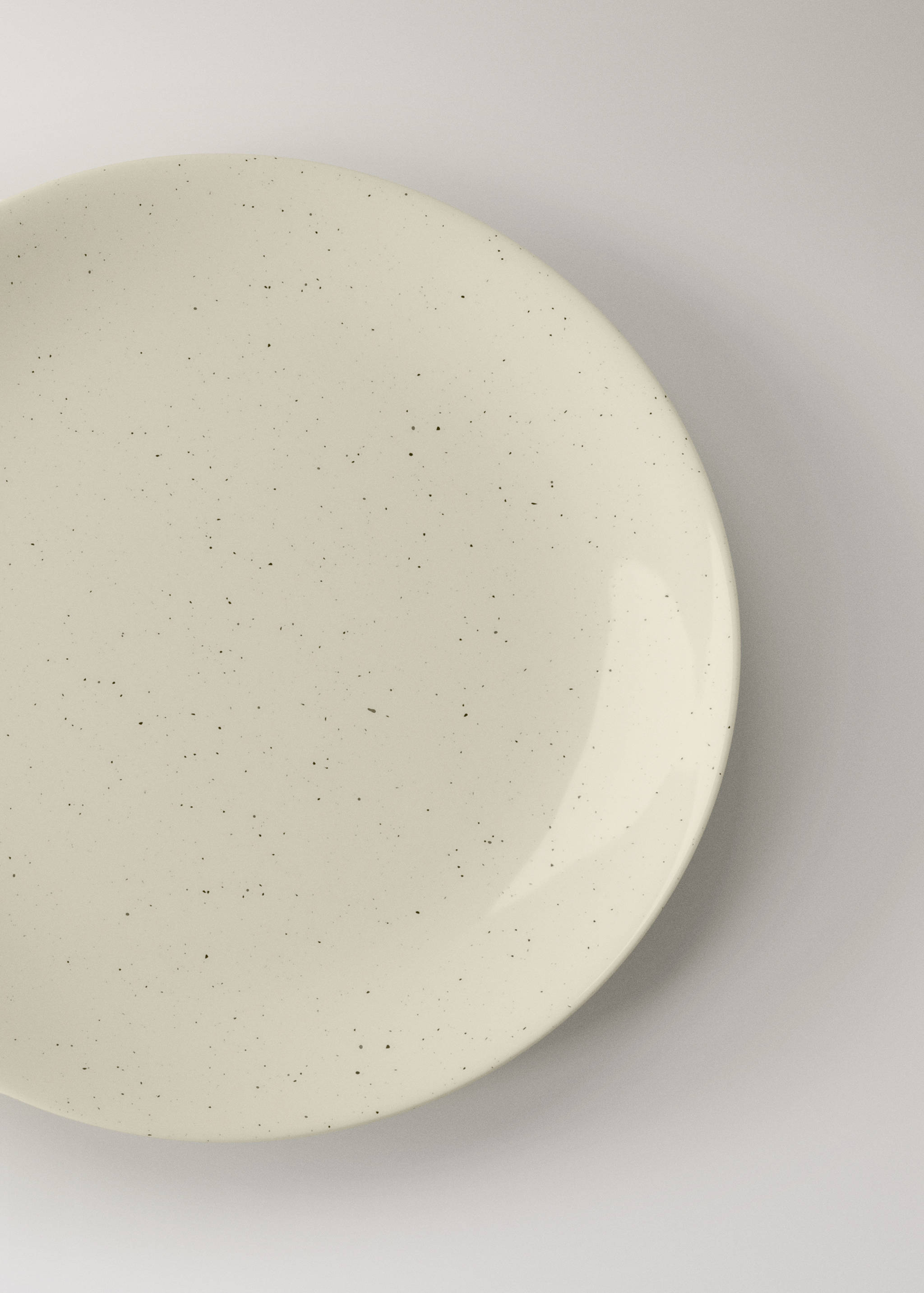Stoneware dinner plate with spots - Details of the article 2