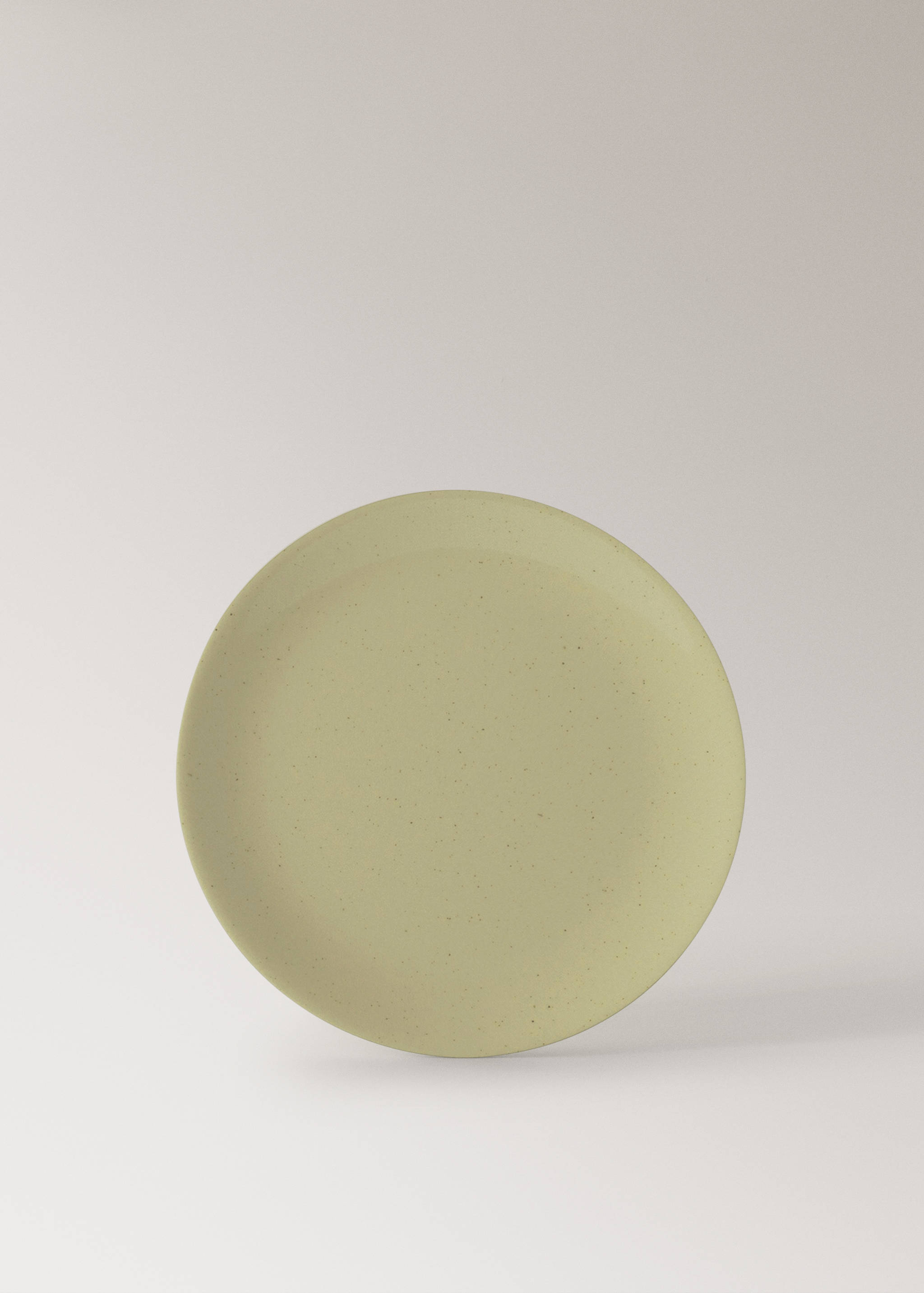 Stoneware dinner plate with spots - Article without model