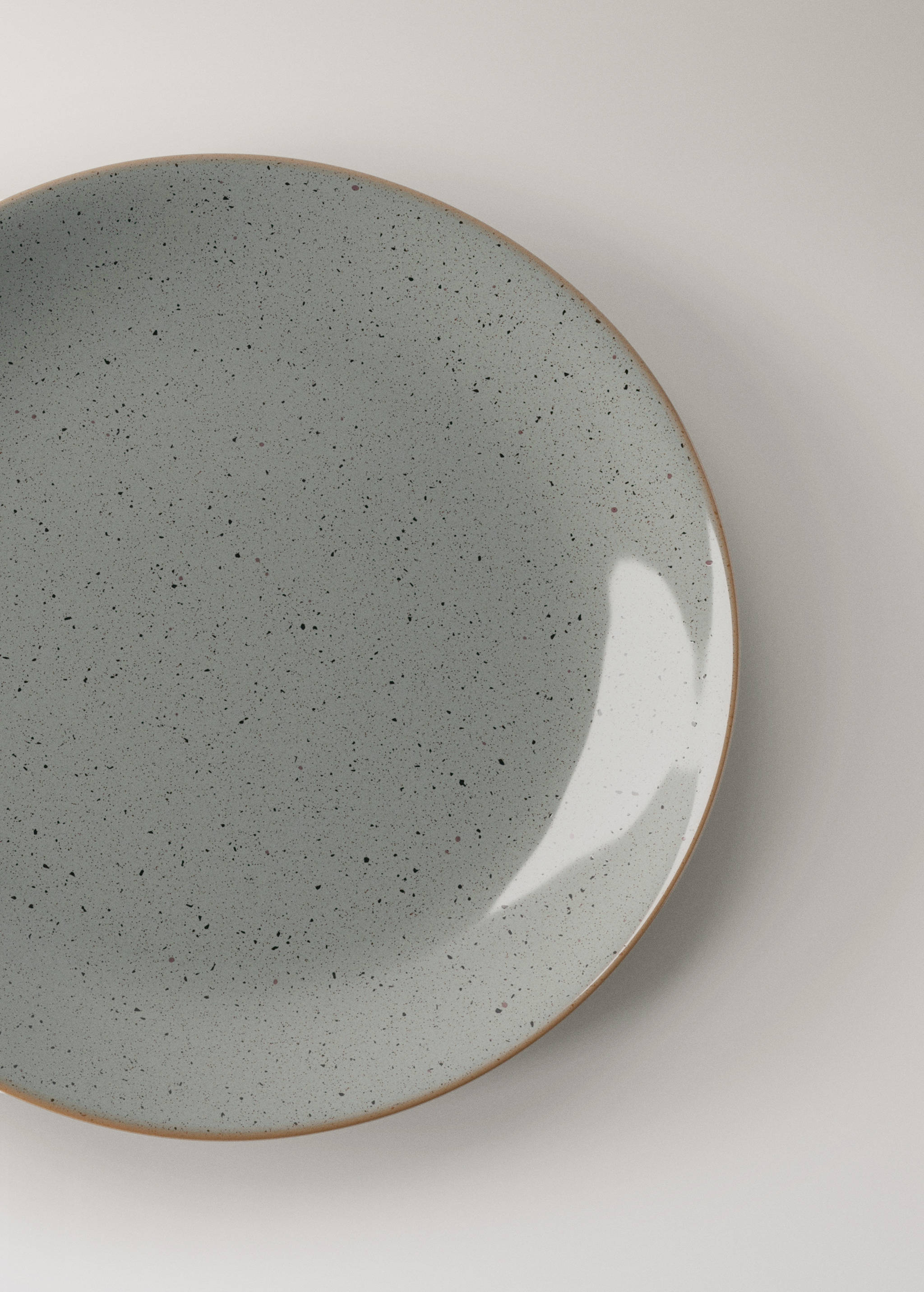 Stoneware dinner plate with spots - Details of the article 2